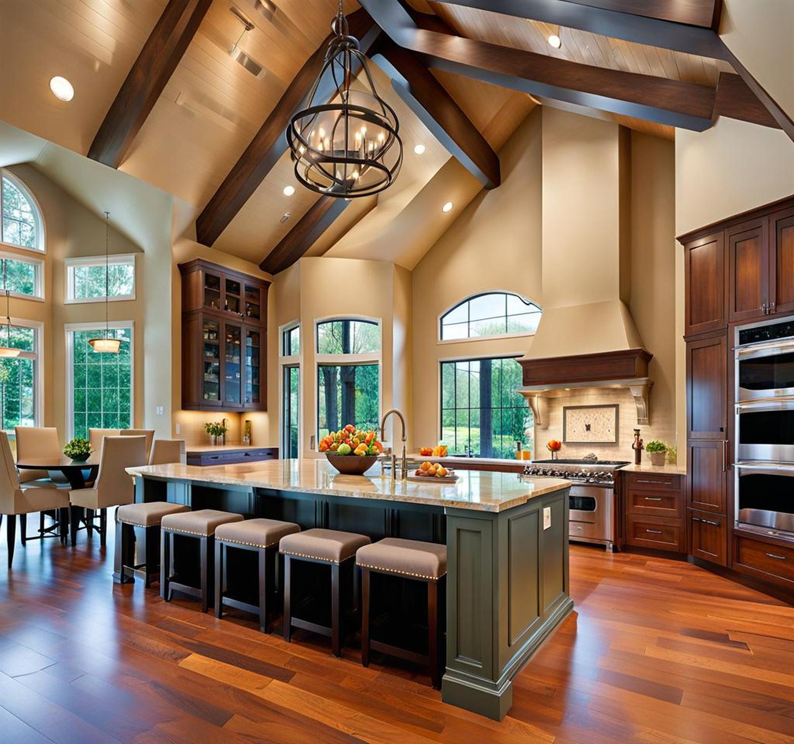 kitchens with vaulted ceilings