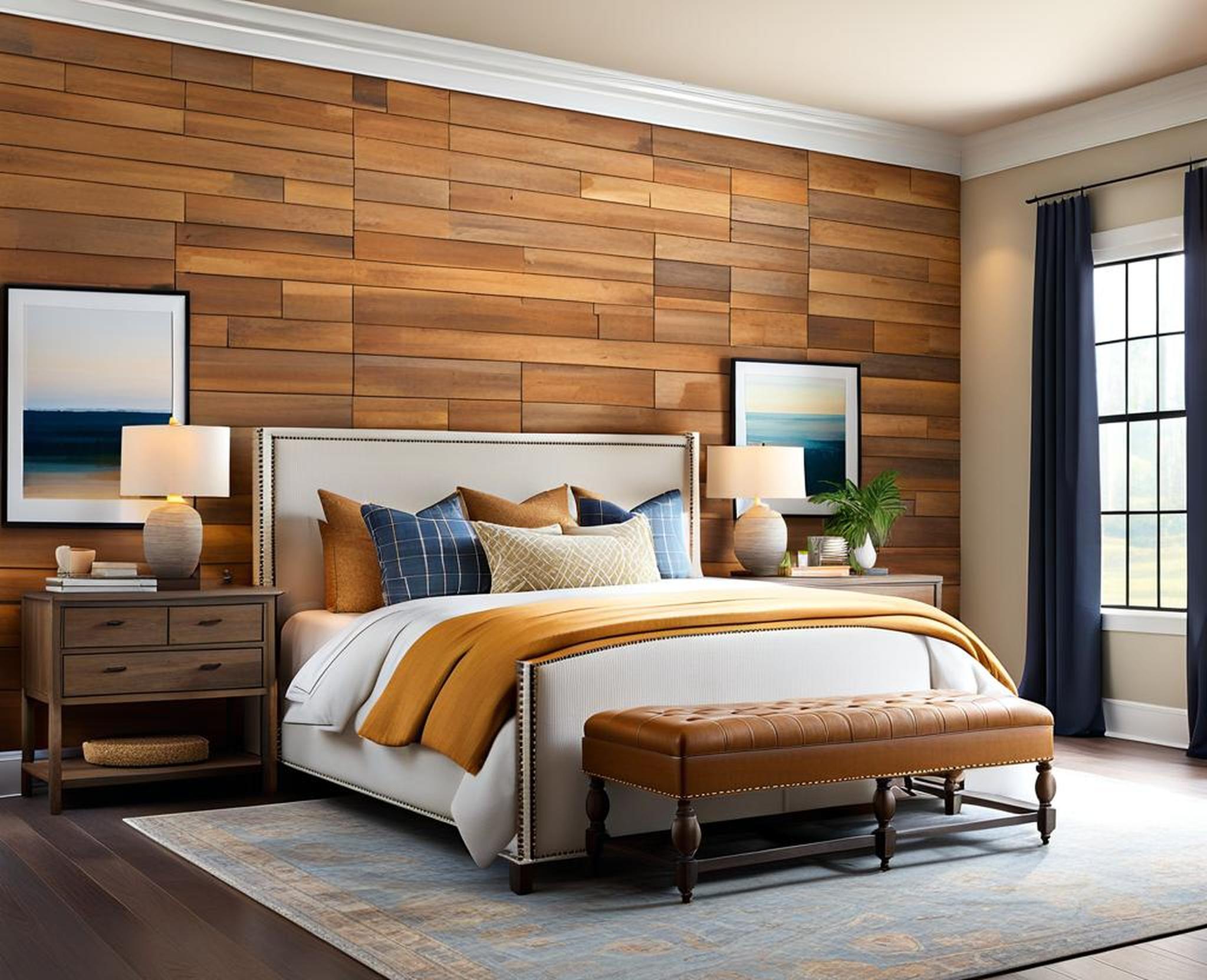 Shiplap Walls Give a Boring Bedroom an Exciting Rustic-Chic Makeover