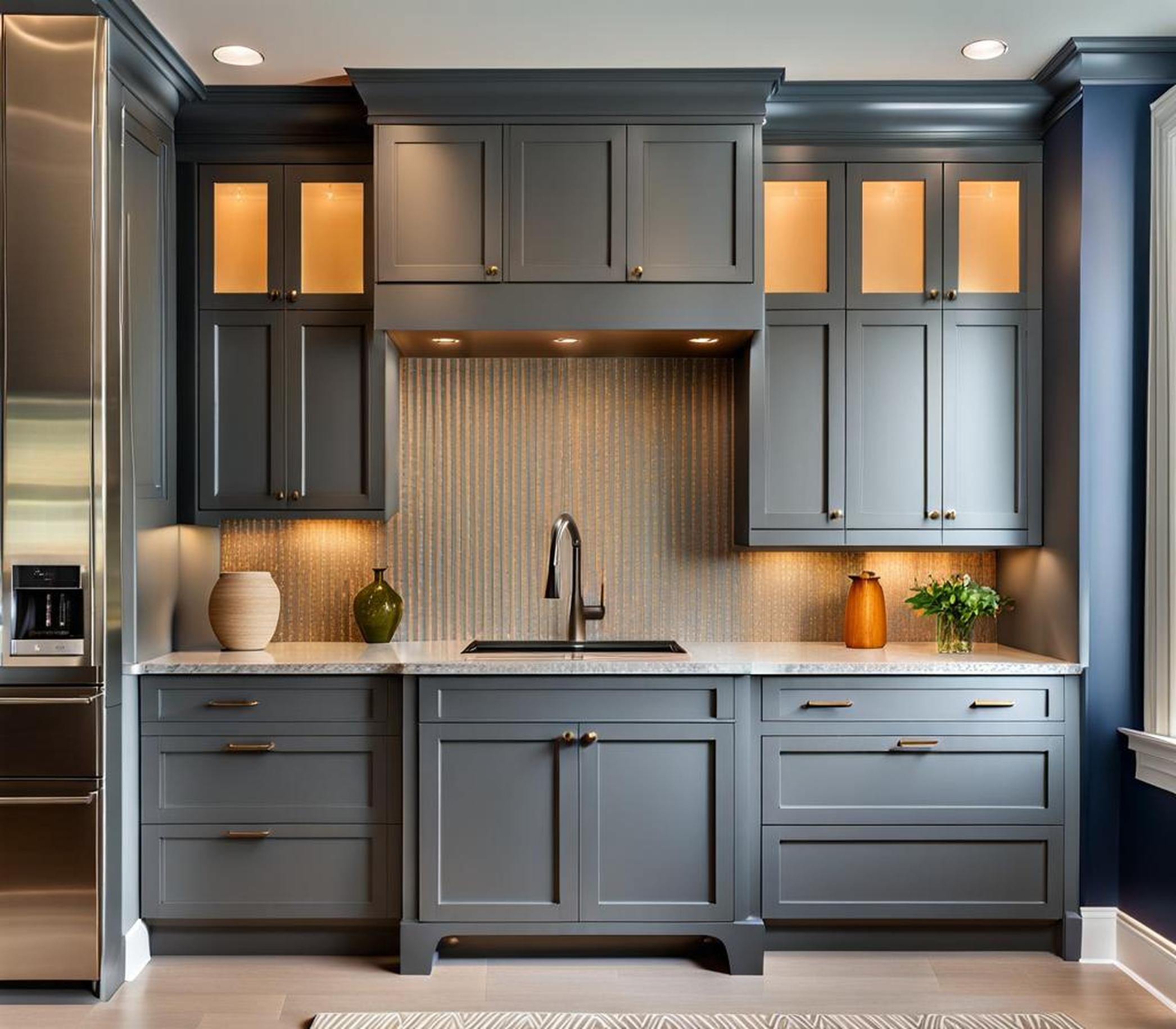 what wall color goes with gray cabinets