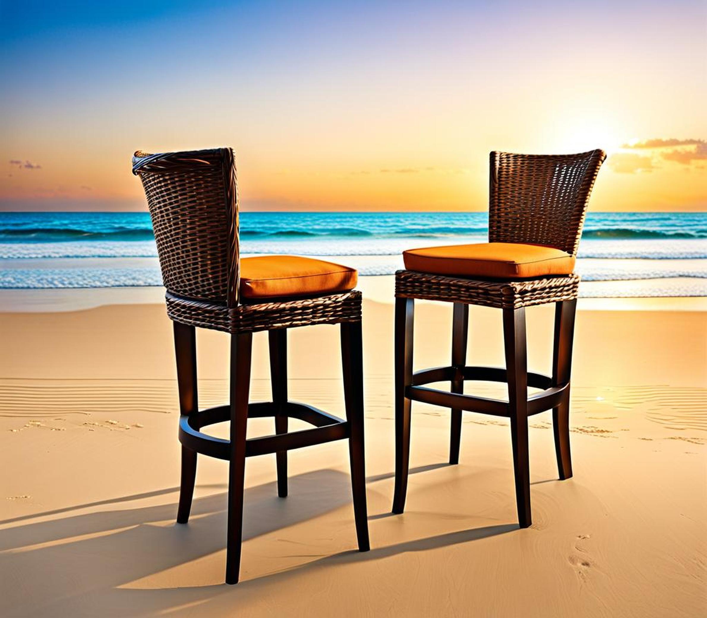 beach themed bar stools