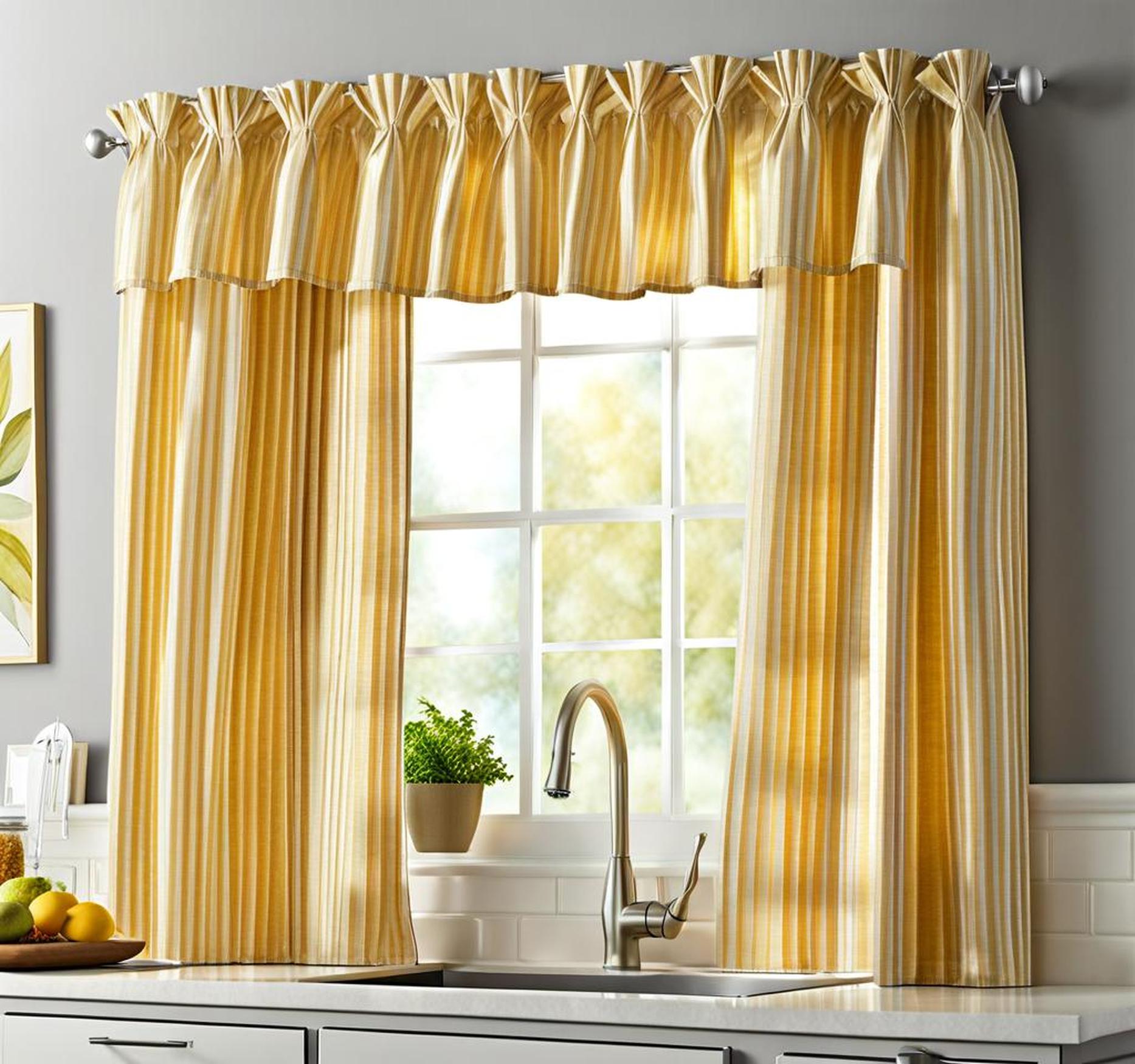 kitchen curtains for bay window