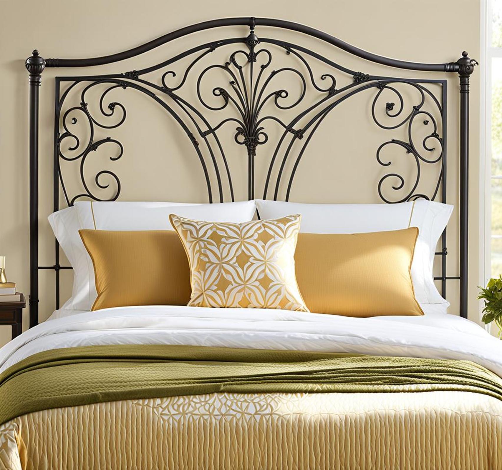 wrought iron king size headboards