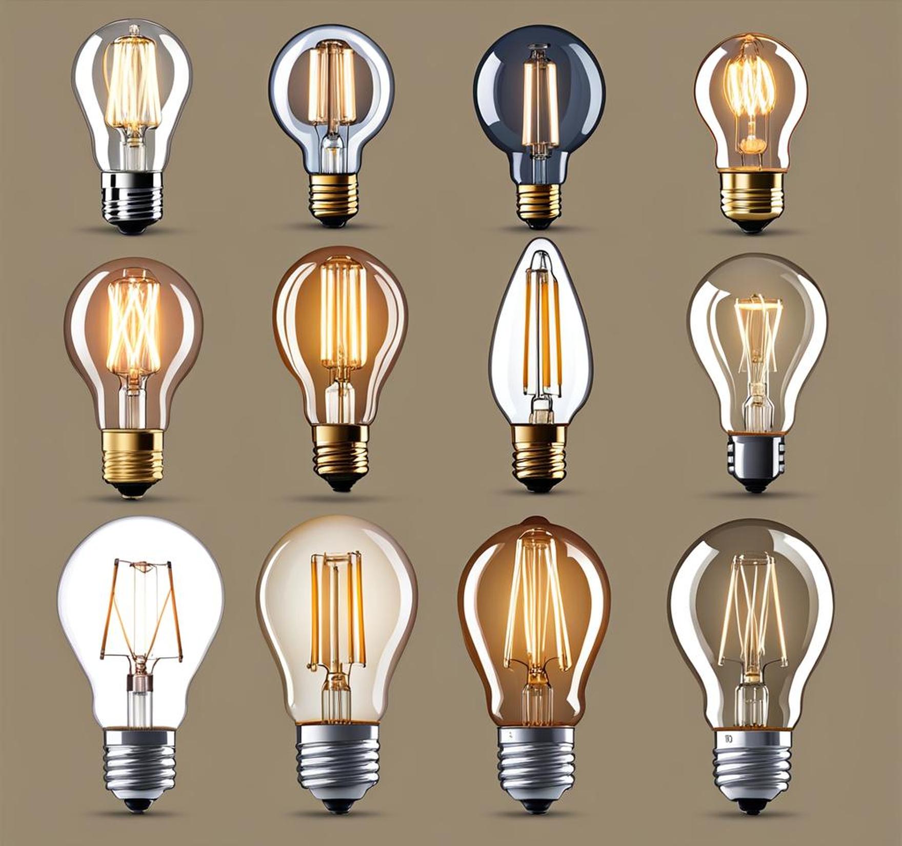 different types of light bulb bases