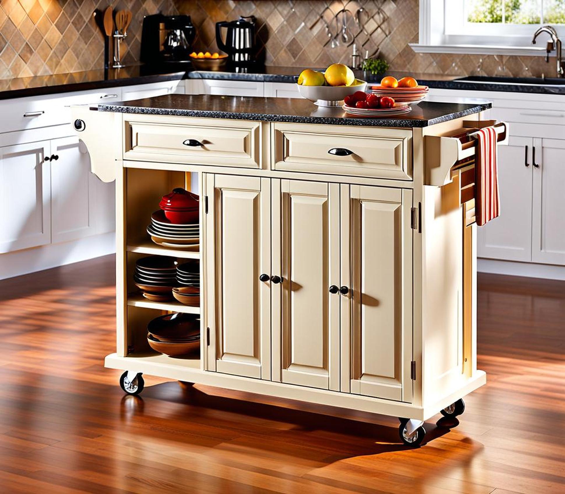 kitchen island cart with seating