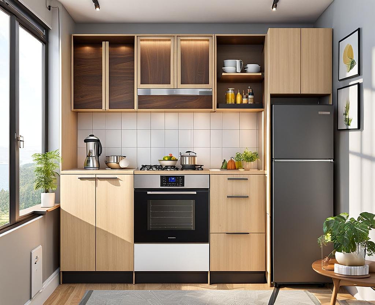 Portable Kitchen Cabinets for Small Apartment Living Spaces