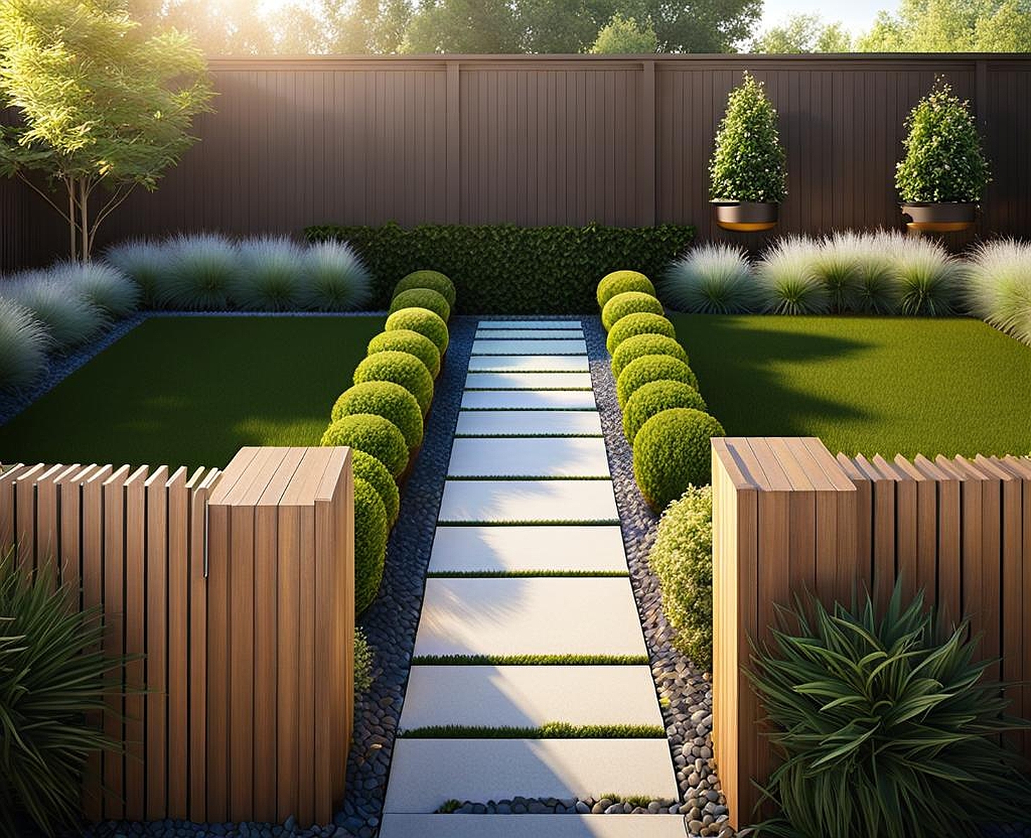 along fence landscape ideas