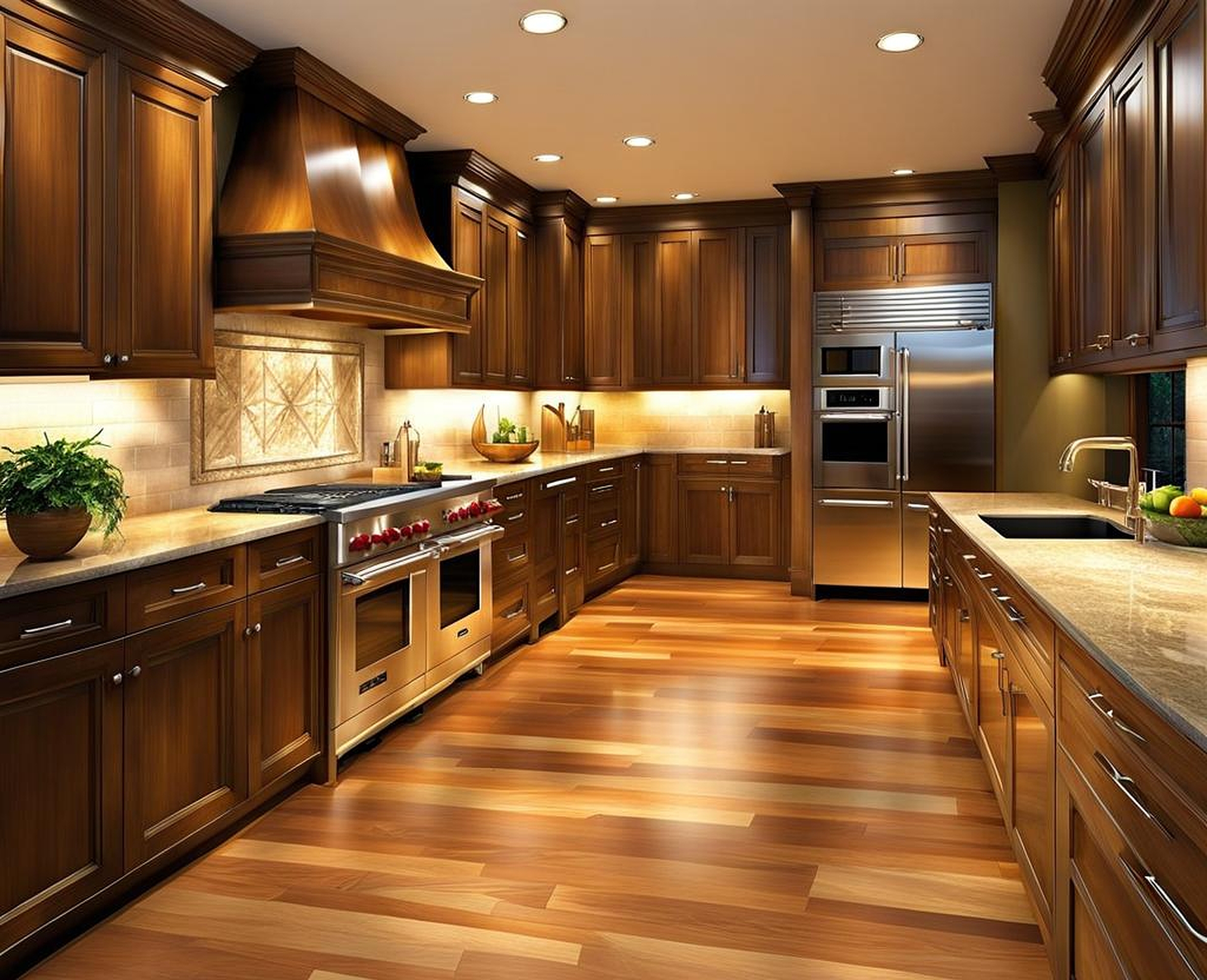 Simple and Elegant Galley Kitchen Floor Plan Designs