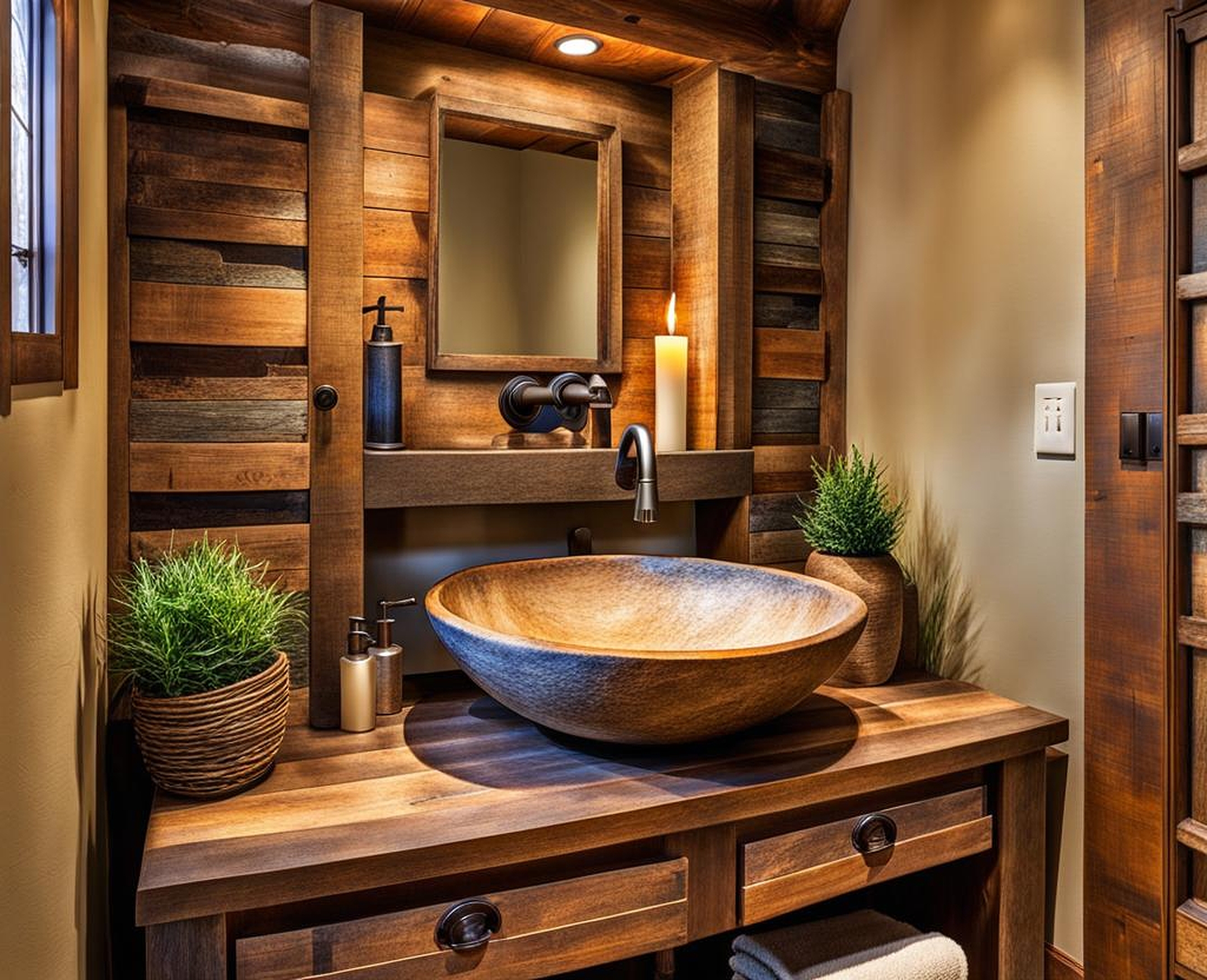 rustic bathroom sink ideas