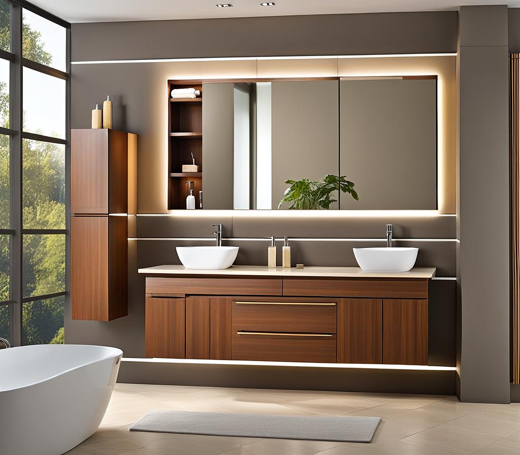 what is the standard height of a bathroom vanity