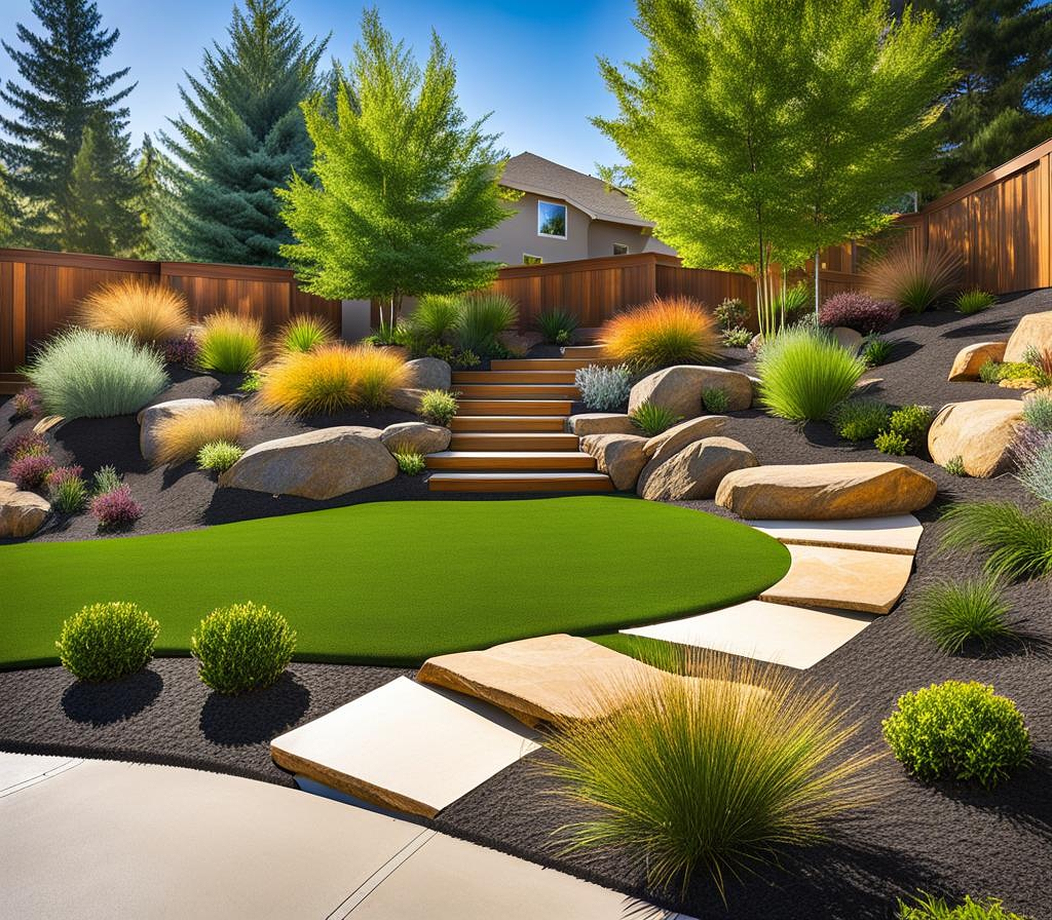 Unique Landscaping Ideas for Sloped Backyards with a Mountain View