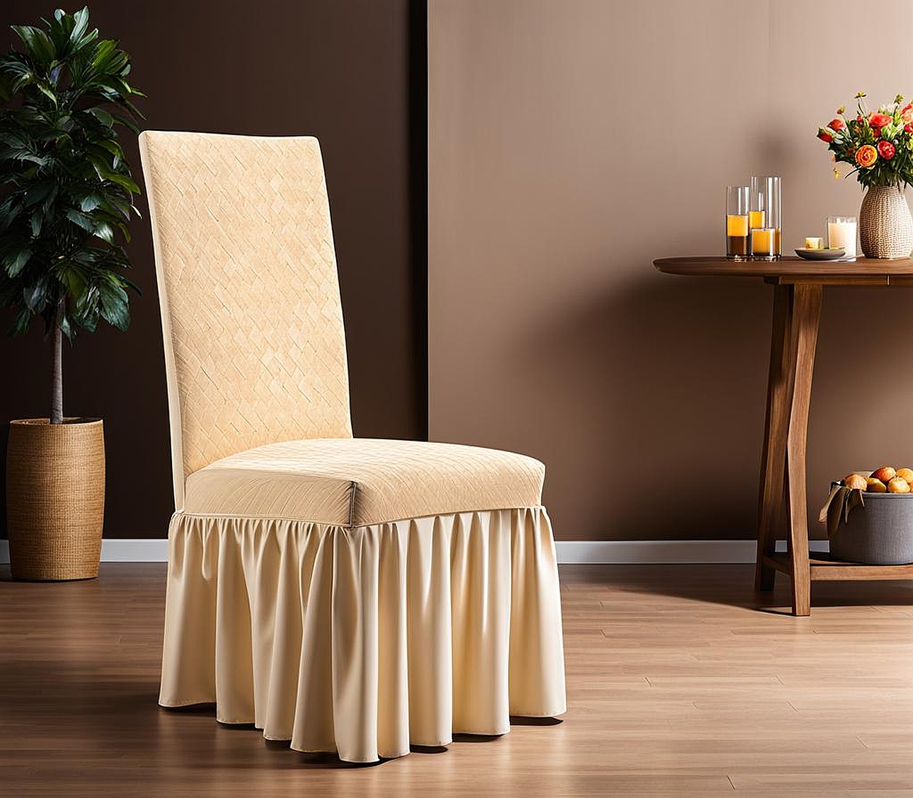 Wide Dining Chair Covers for Restaurants or Commercial Spaces