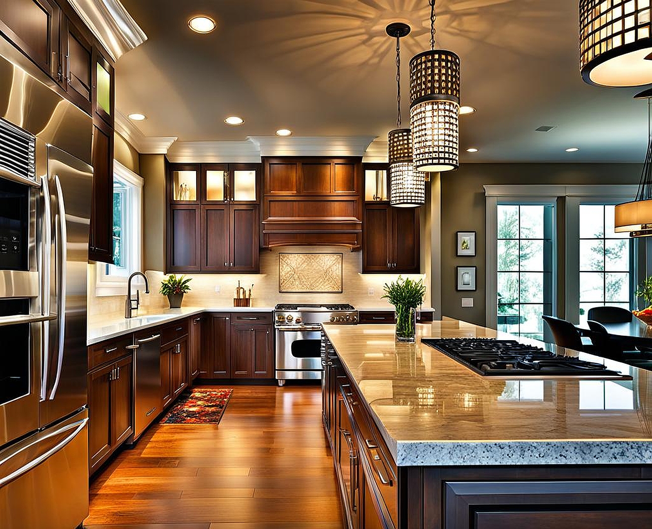 Bright Kitchen Lighting Flush Mount Fixtures for a Sleek and Stylish Kitchen