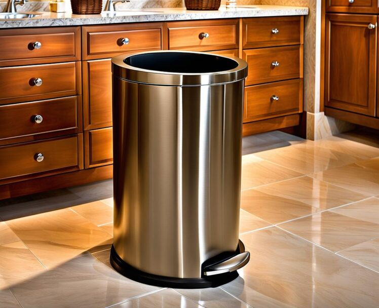 Choosing the Right Brushed Nickel Bathroom Trash Can for Your Bathroom ...