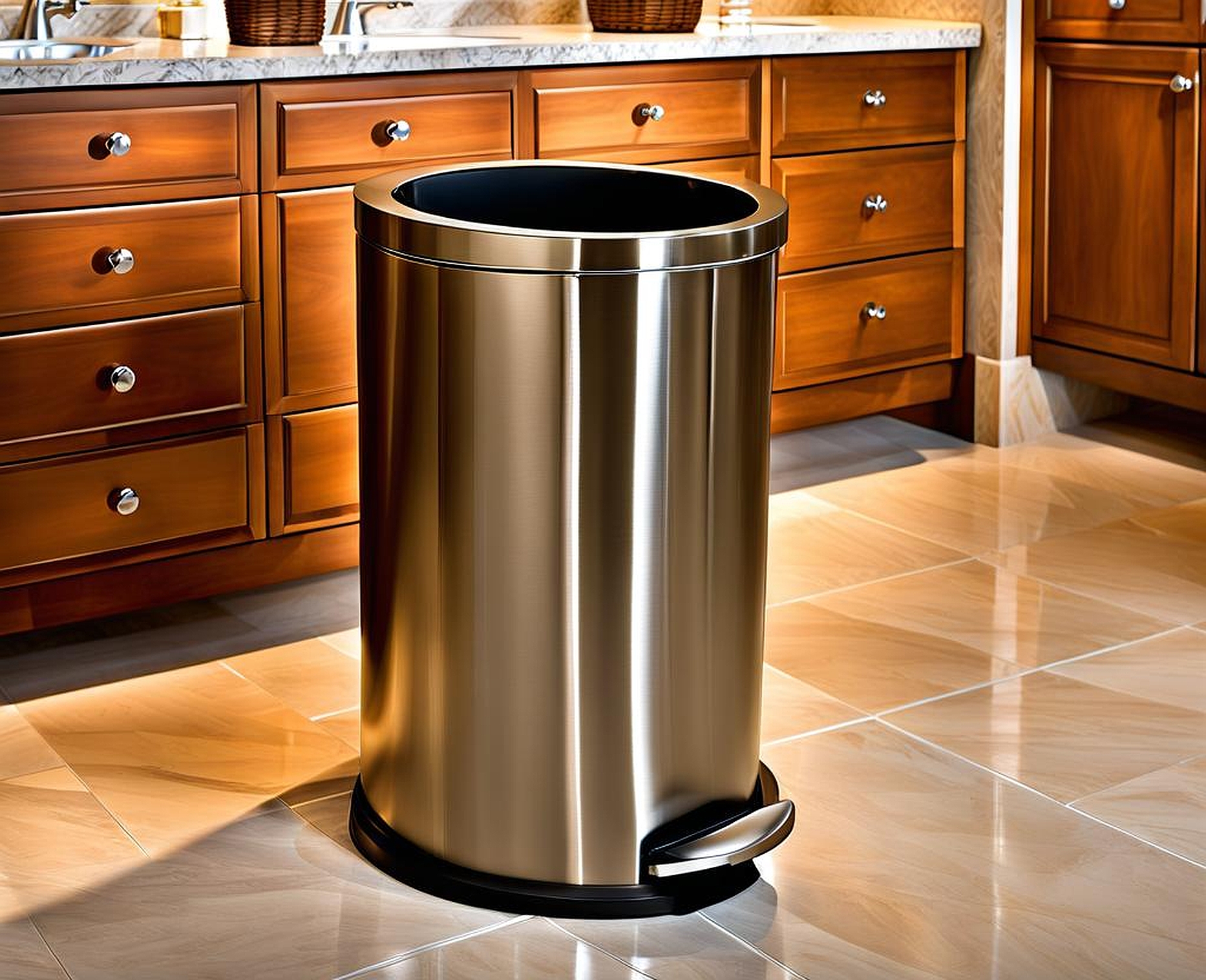 Choosing the Right Brushed Nickel Bathroom Trash Can for Your Bathroom