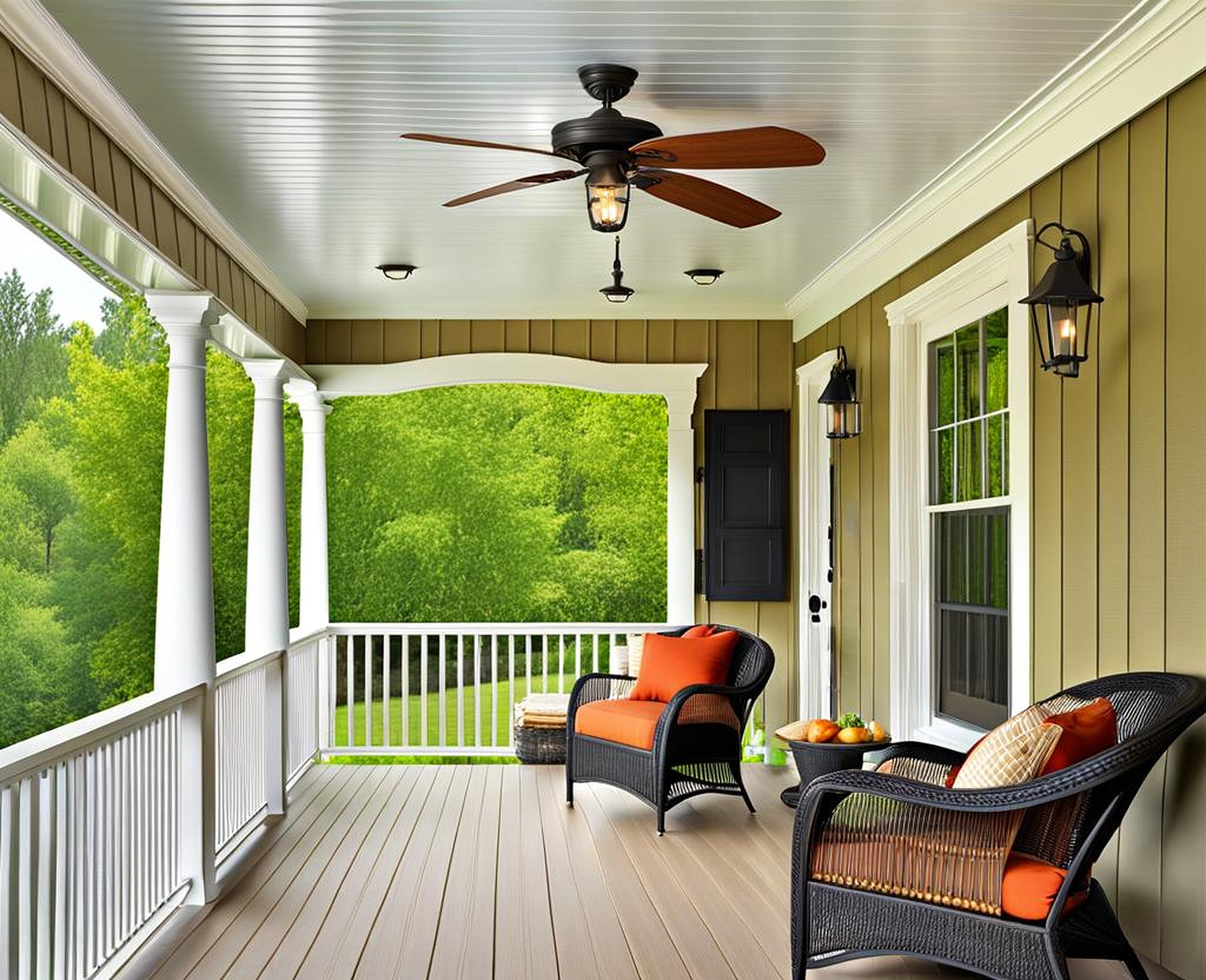 inexpensive porch ceiling ideas