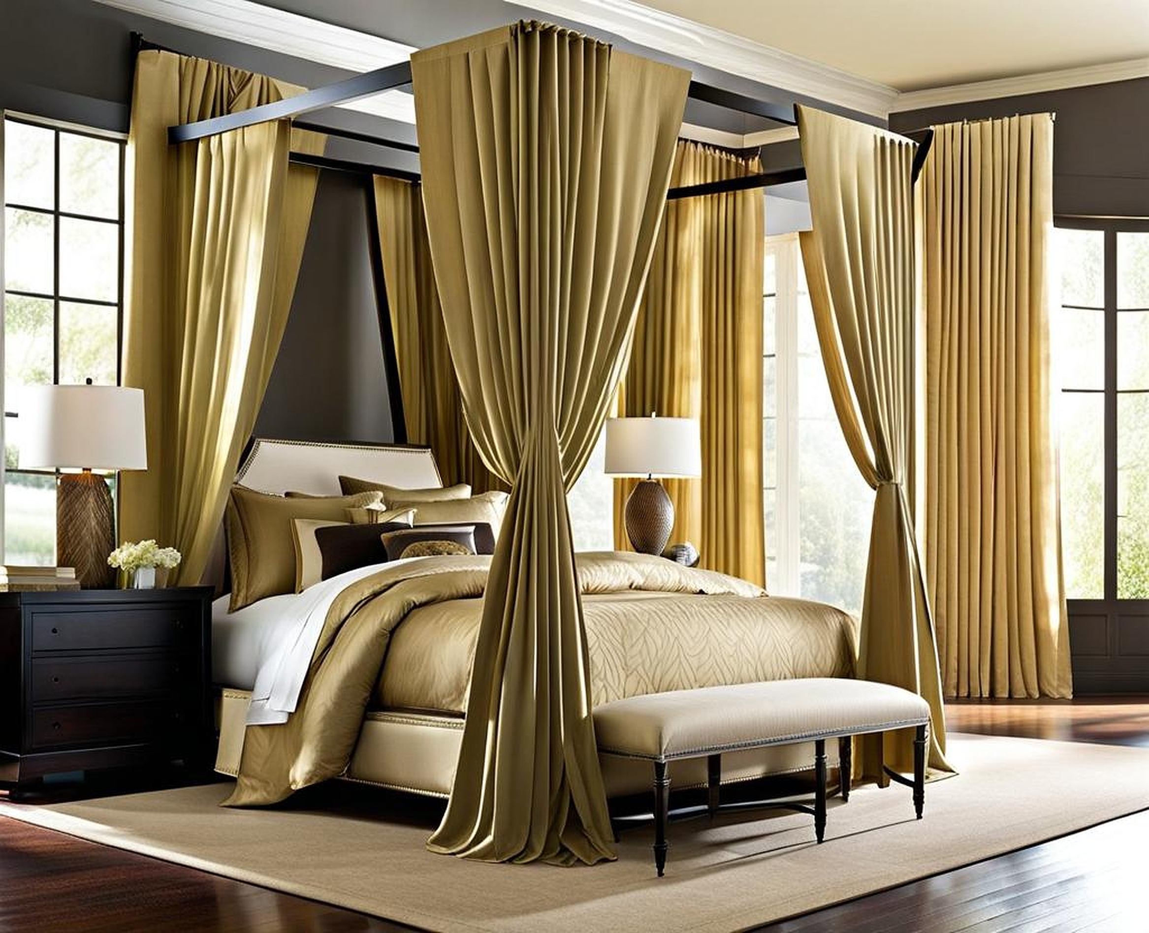 canopy bed curtain ideas