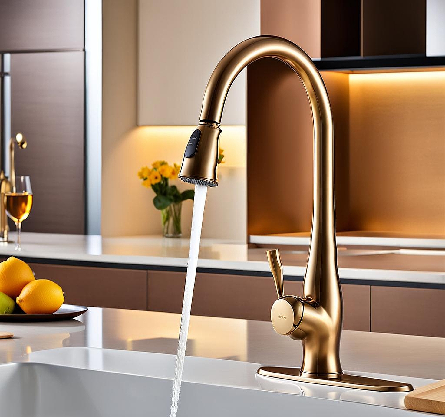 Honey Bronze Kitchen Faucet Sink and Tap Combinations for Elegance