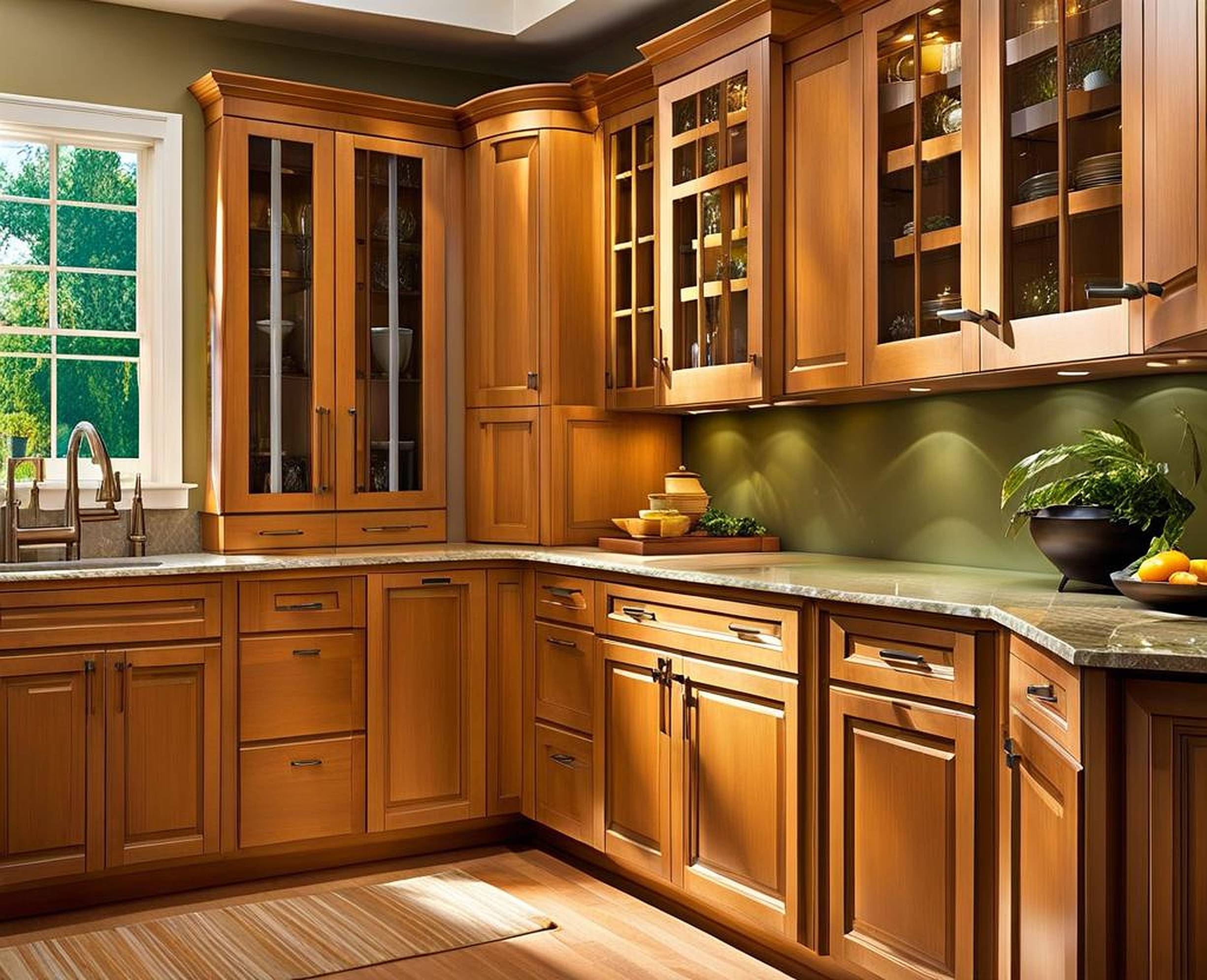 types of glass for kitchen cabinets
