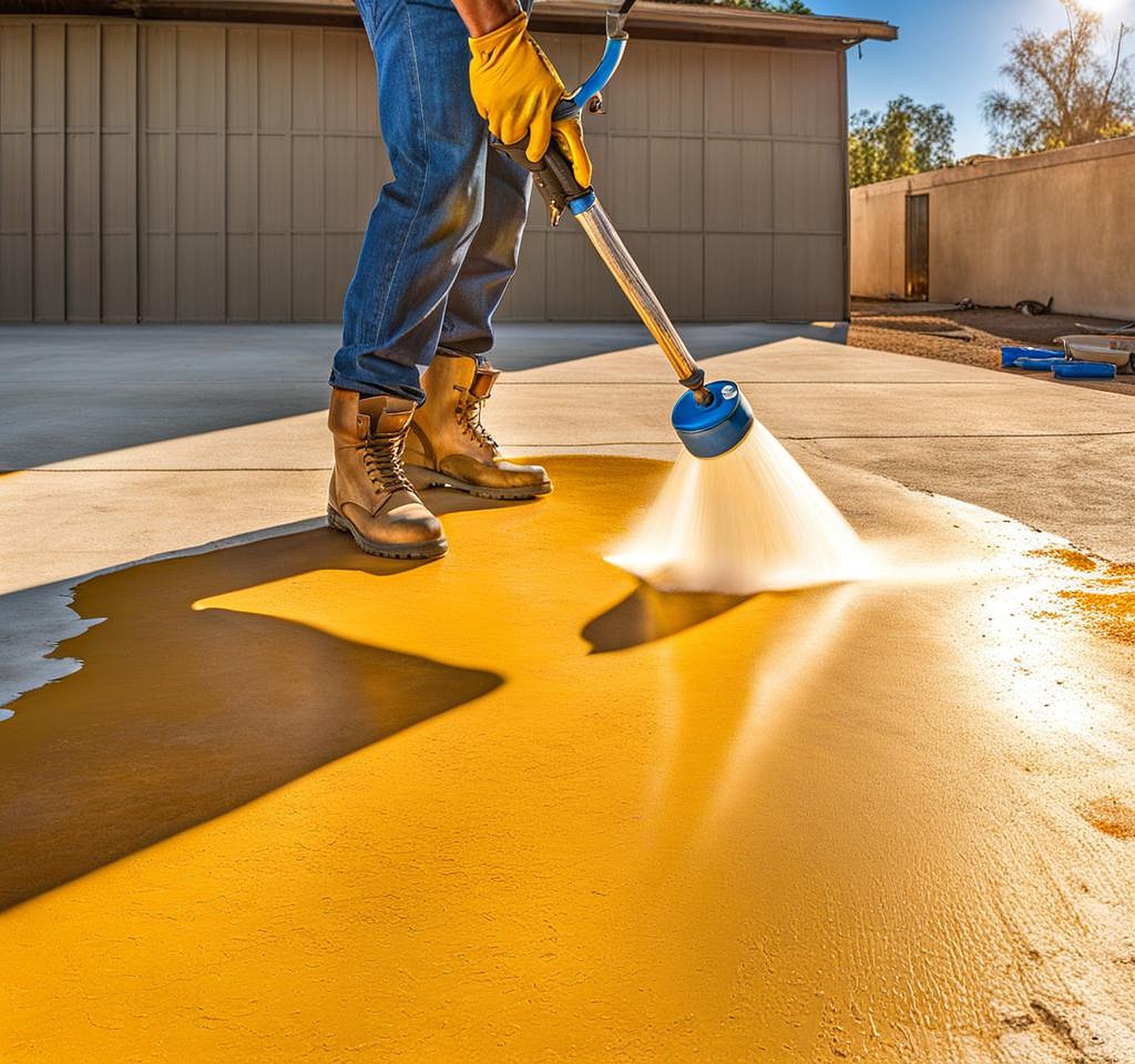 removing spray paint from concrete