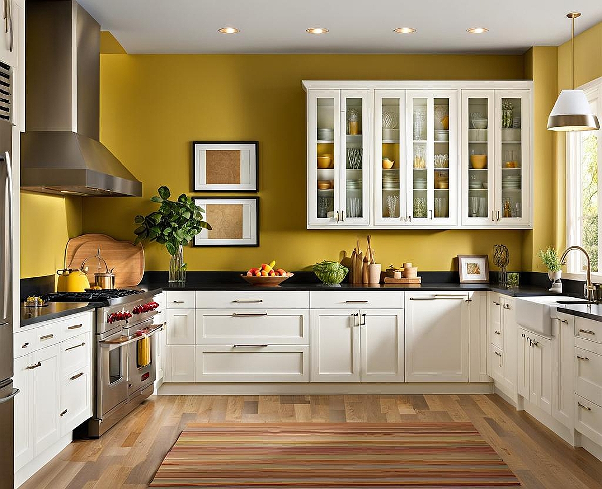 paint colors for kitchens with white cabinets