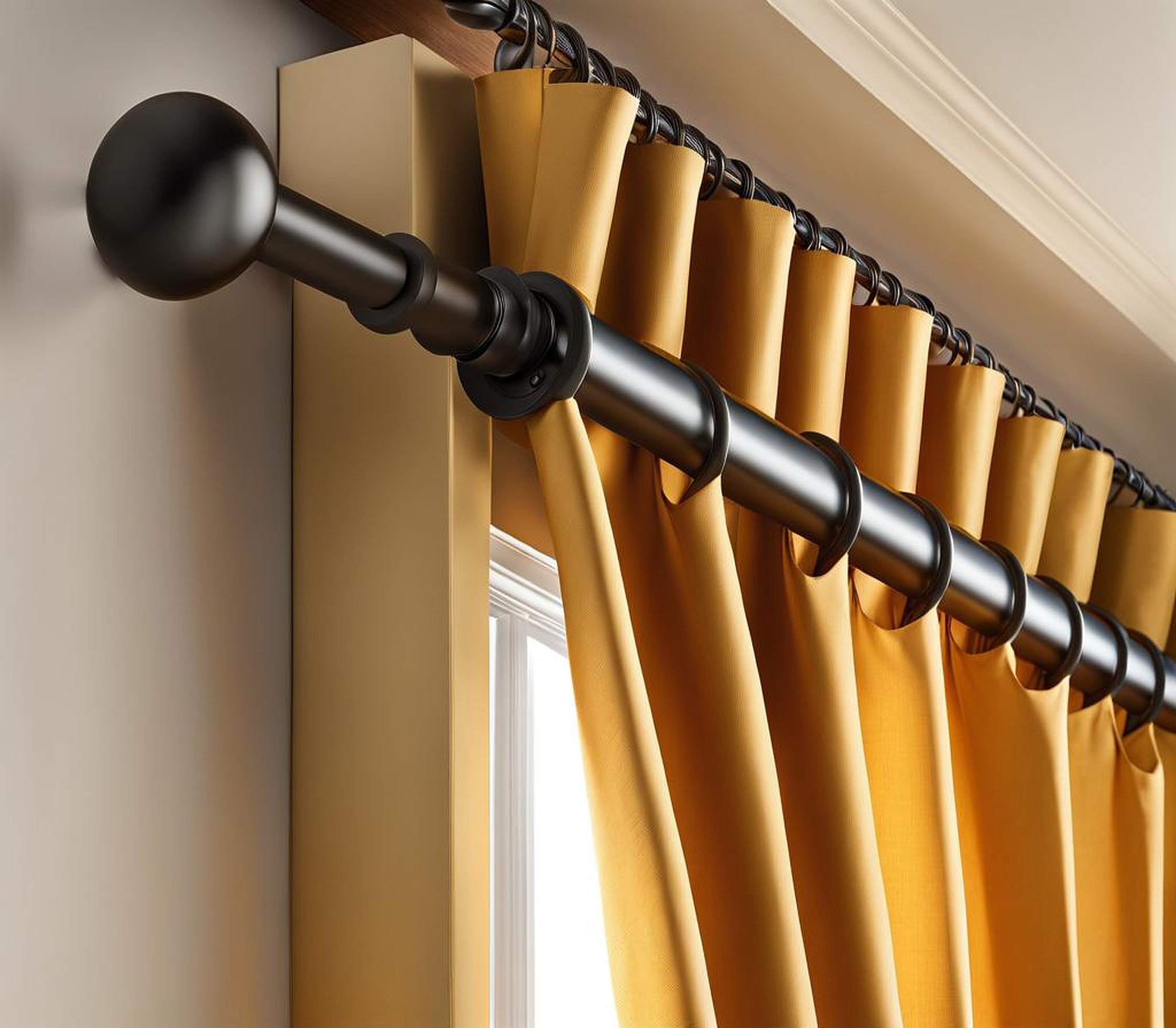 curtain rods for tight spaces