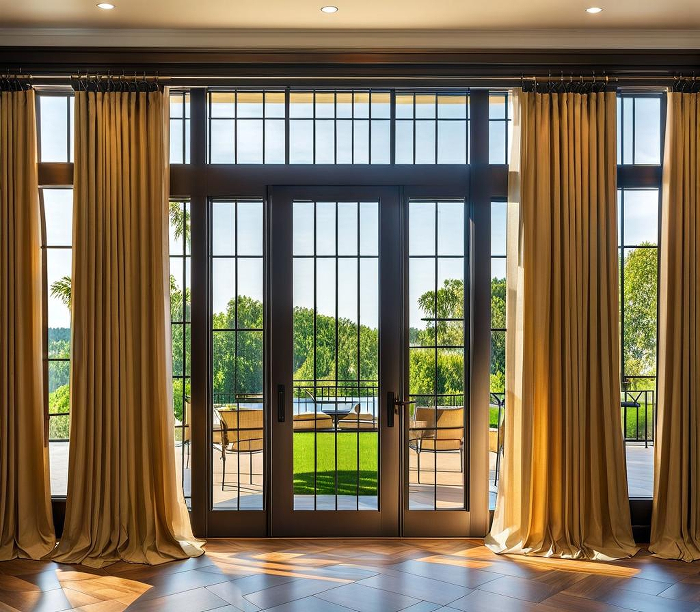 double rod curtains ideas