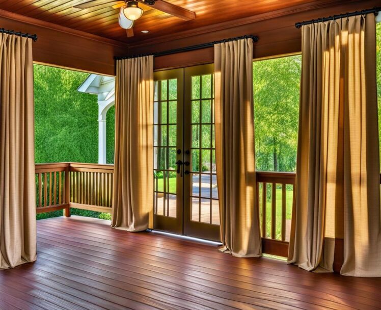 Beautiful Front Porch Designs with a Focus on Curtains - Tiponthetrail.com