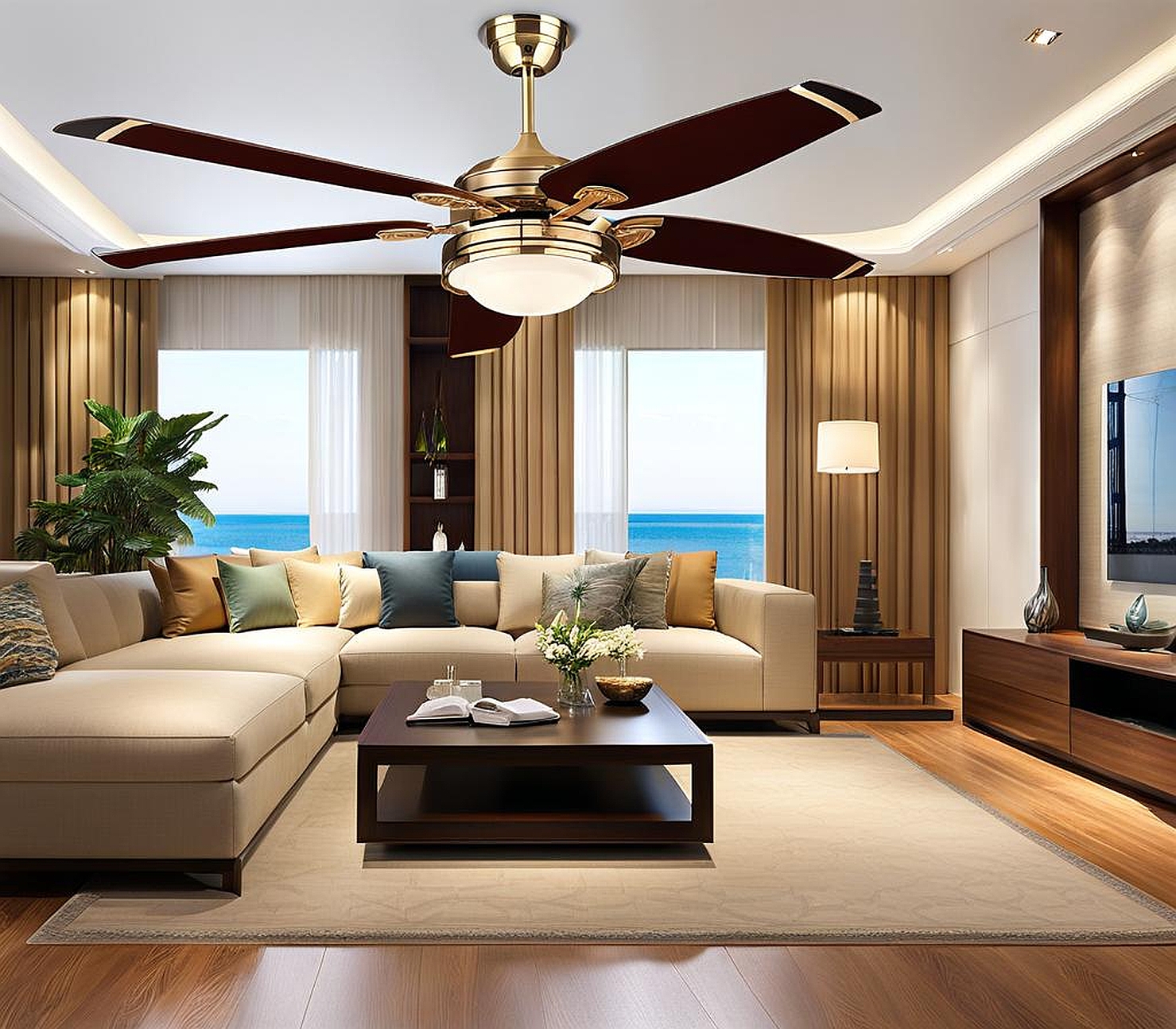 large ceiling fans for living room