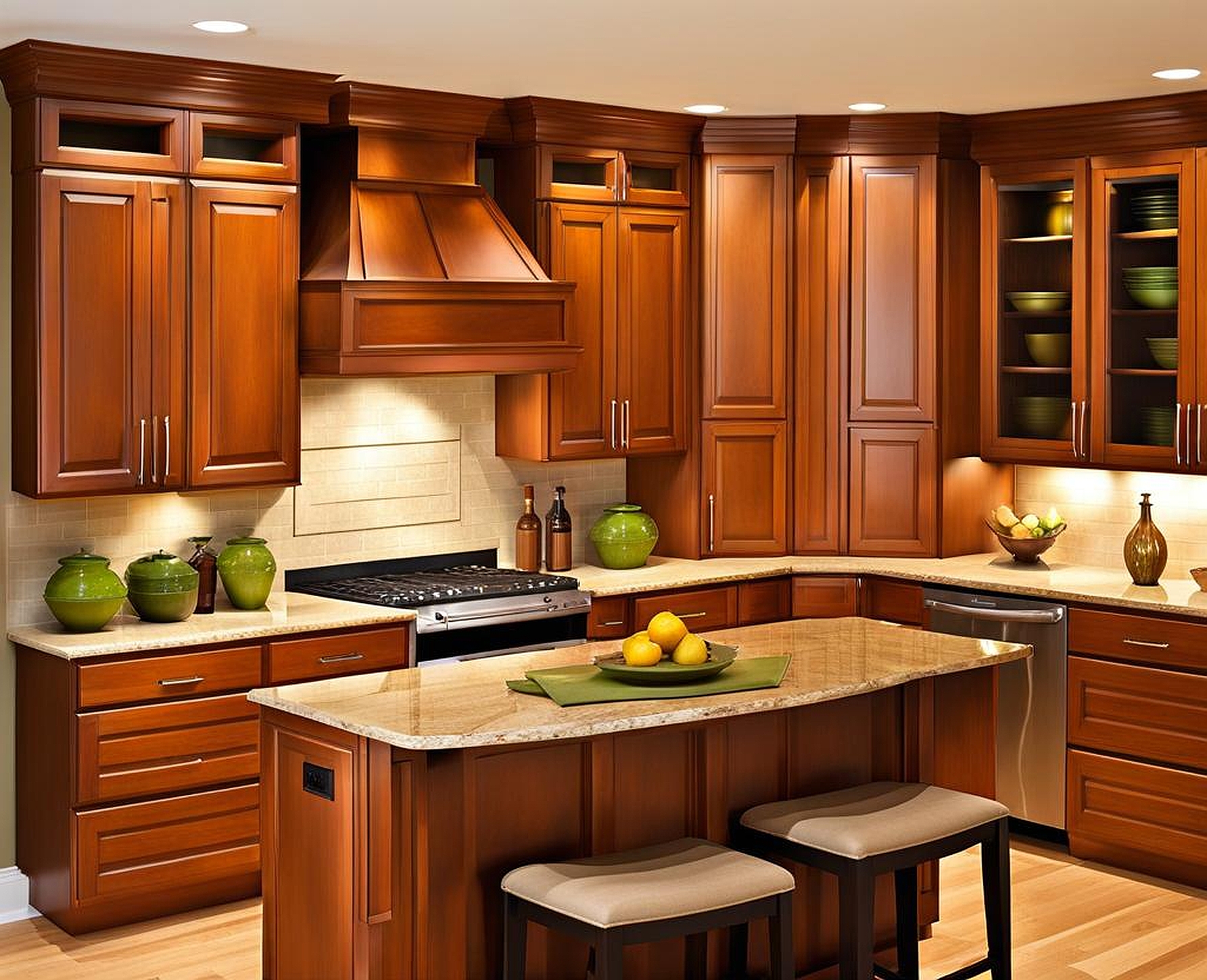how to refresh inside of kitchen cabinets