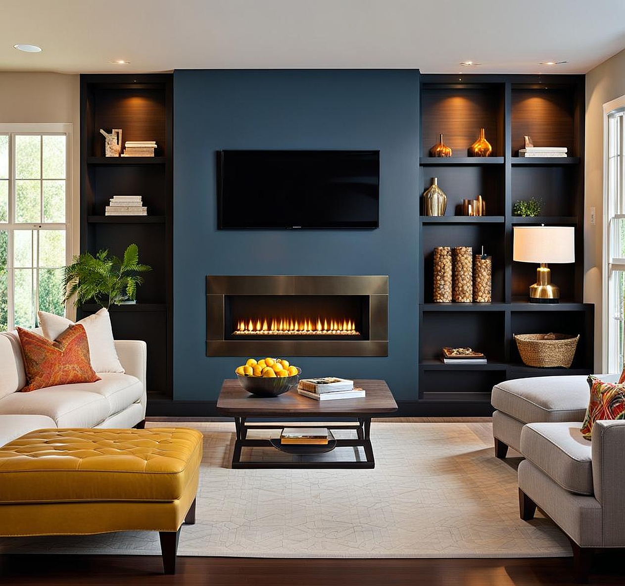 what color to paint fireplace surround