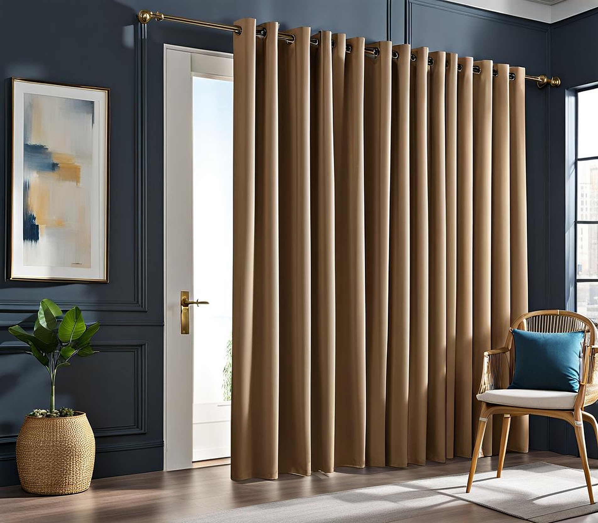 privacy curtain for doorway
