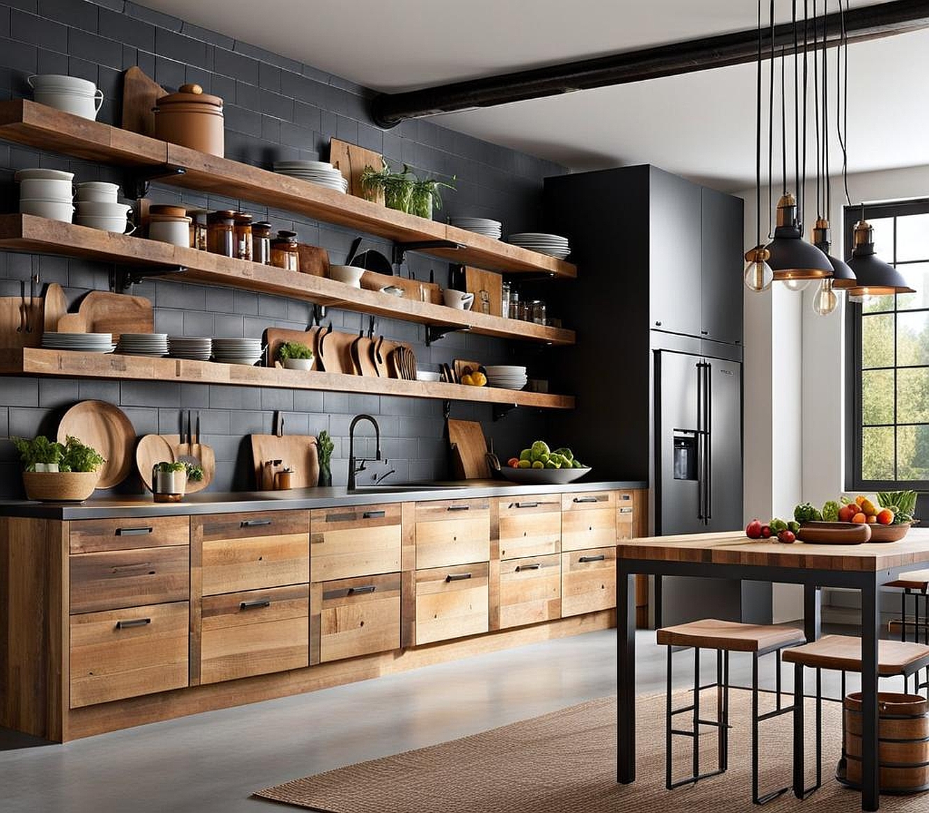 industrial kitchen ideas on a budget