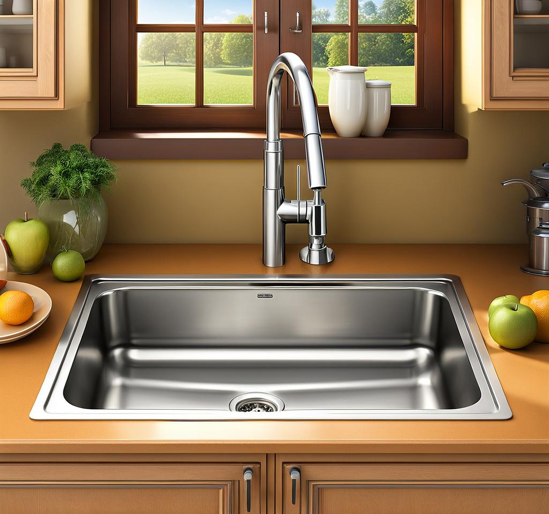single drain kitchen sink plumbing