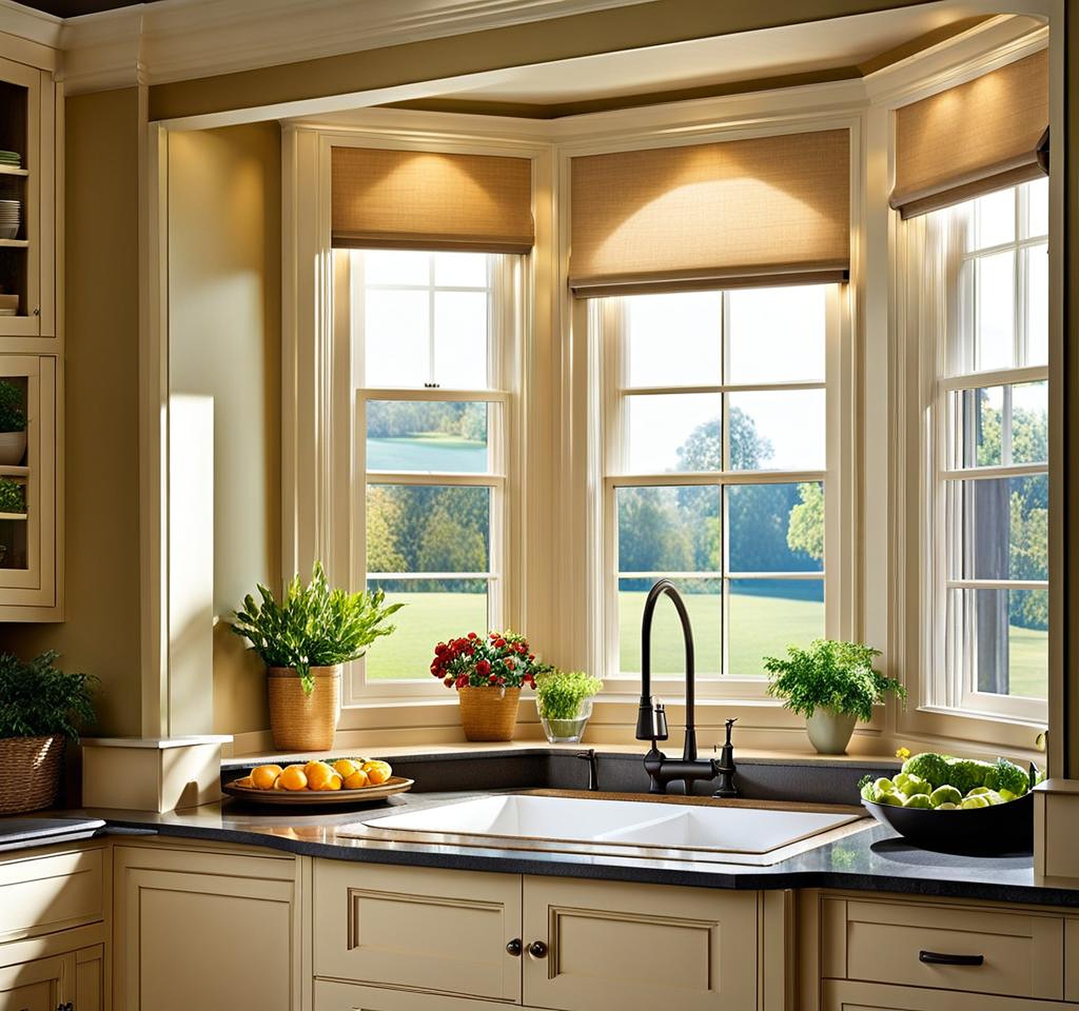 Kitchen Window Ideas with Bay Window for Your Dream Home