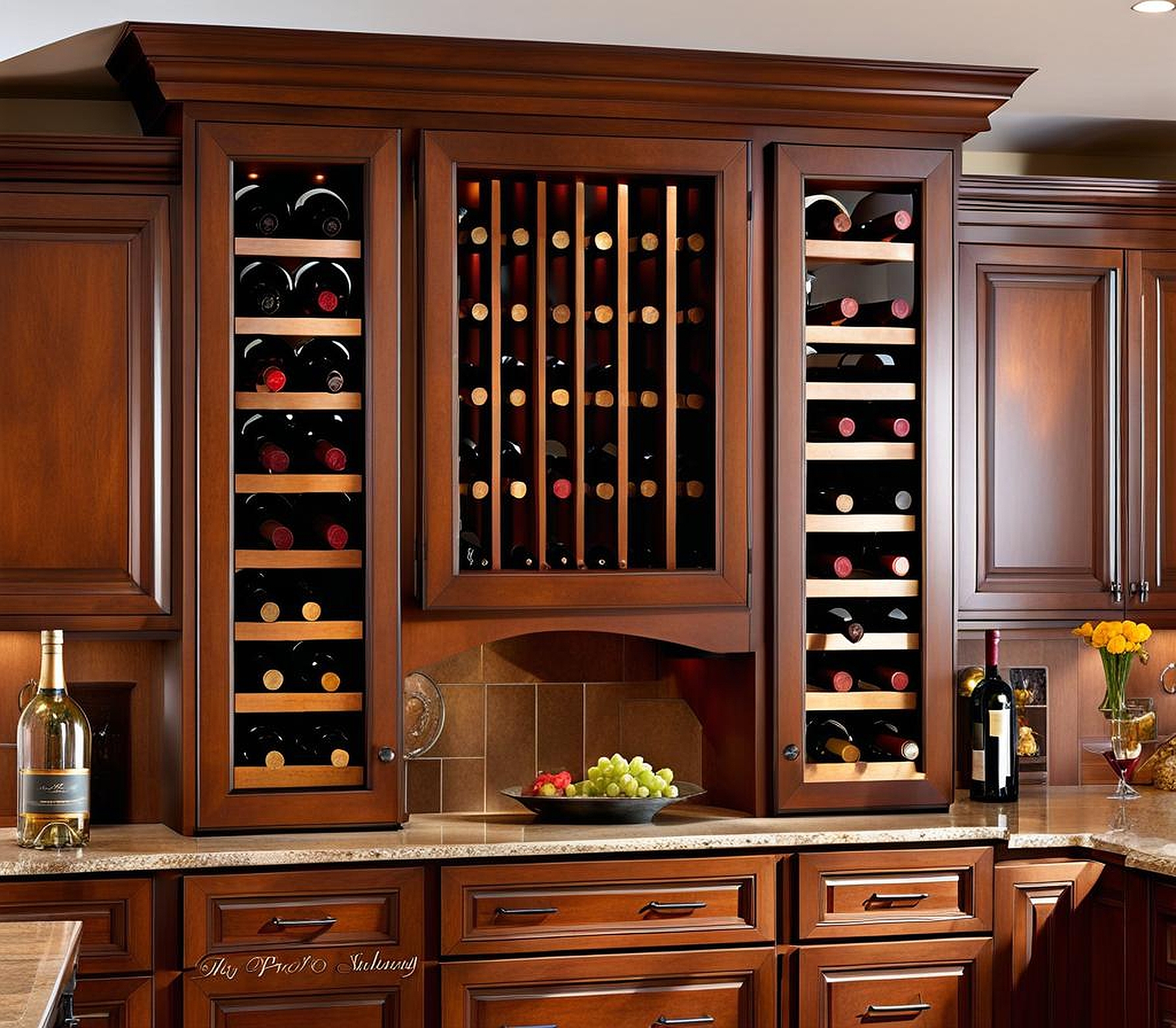 Built In Wine Rack In Kitchen Cabinets and more