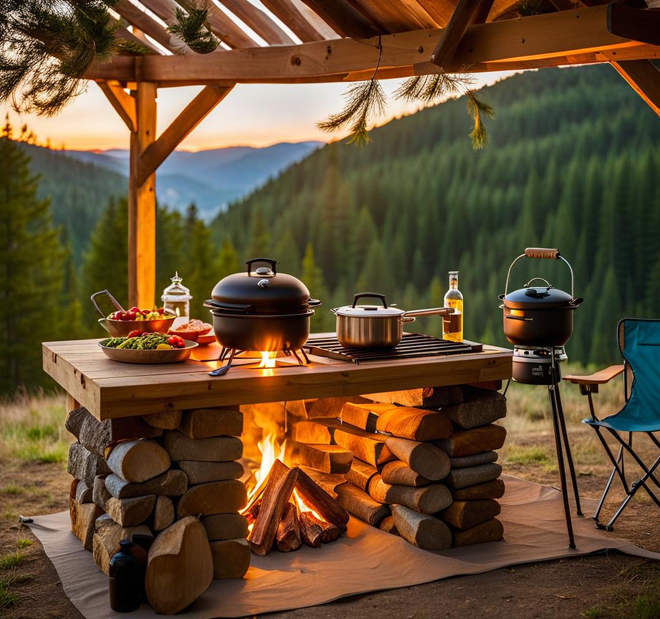 outdoor camping kitchen ideas