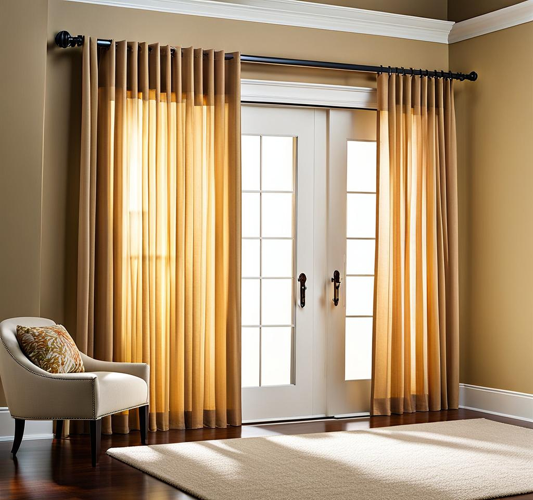 curtain rods for sliding door