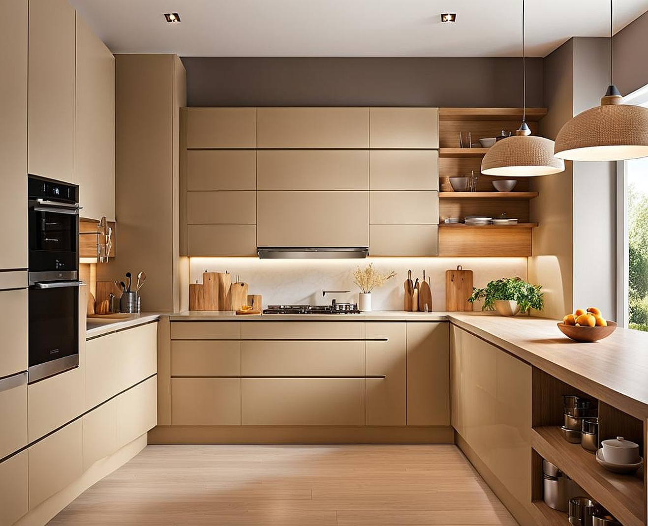 beige kitchen colors schemes