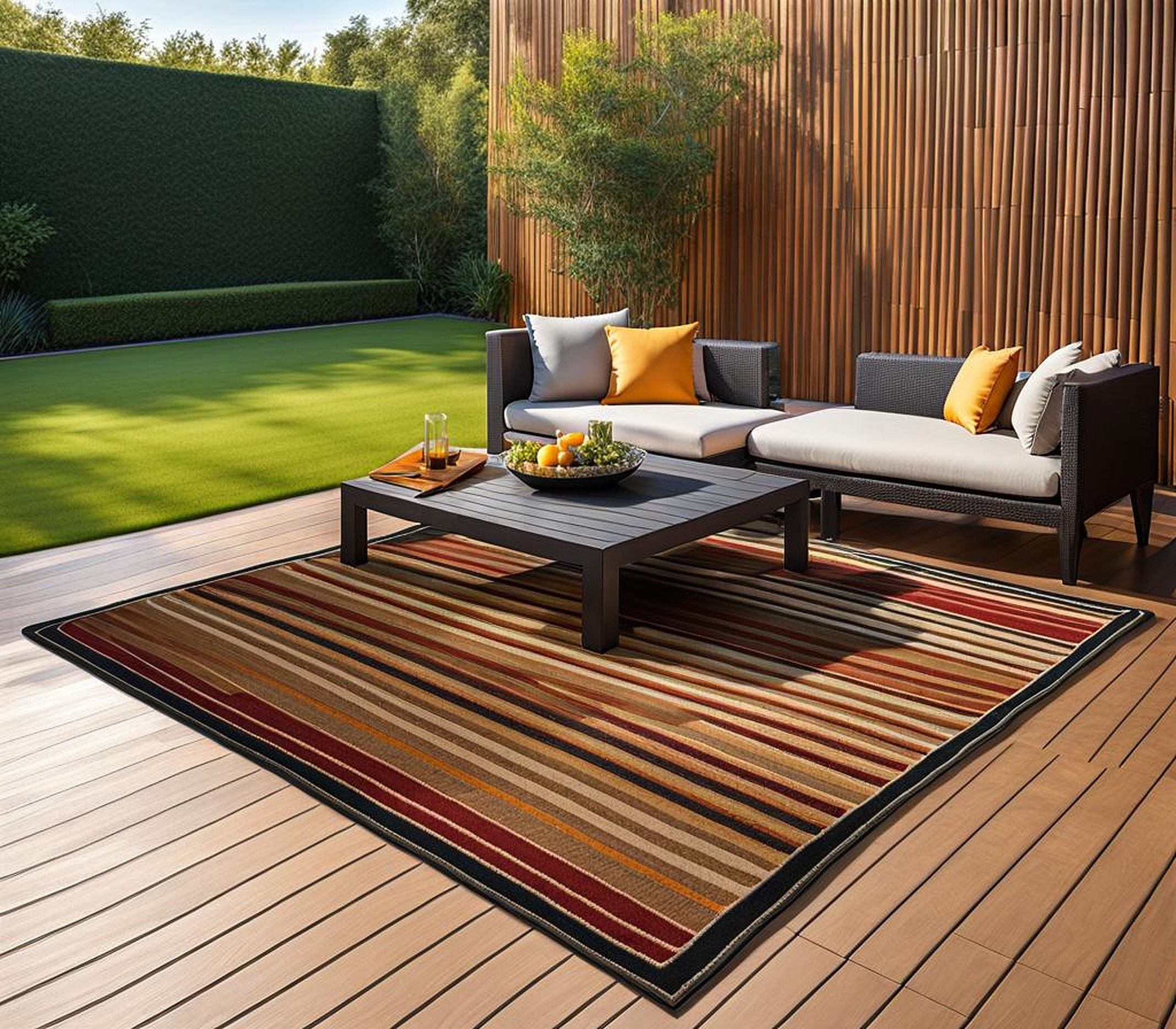 Square Outdoor Rugs 8×8 for Modern Outdoor Decor