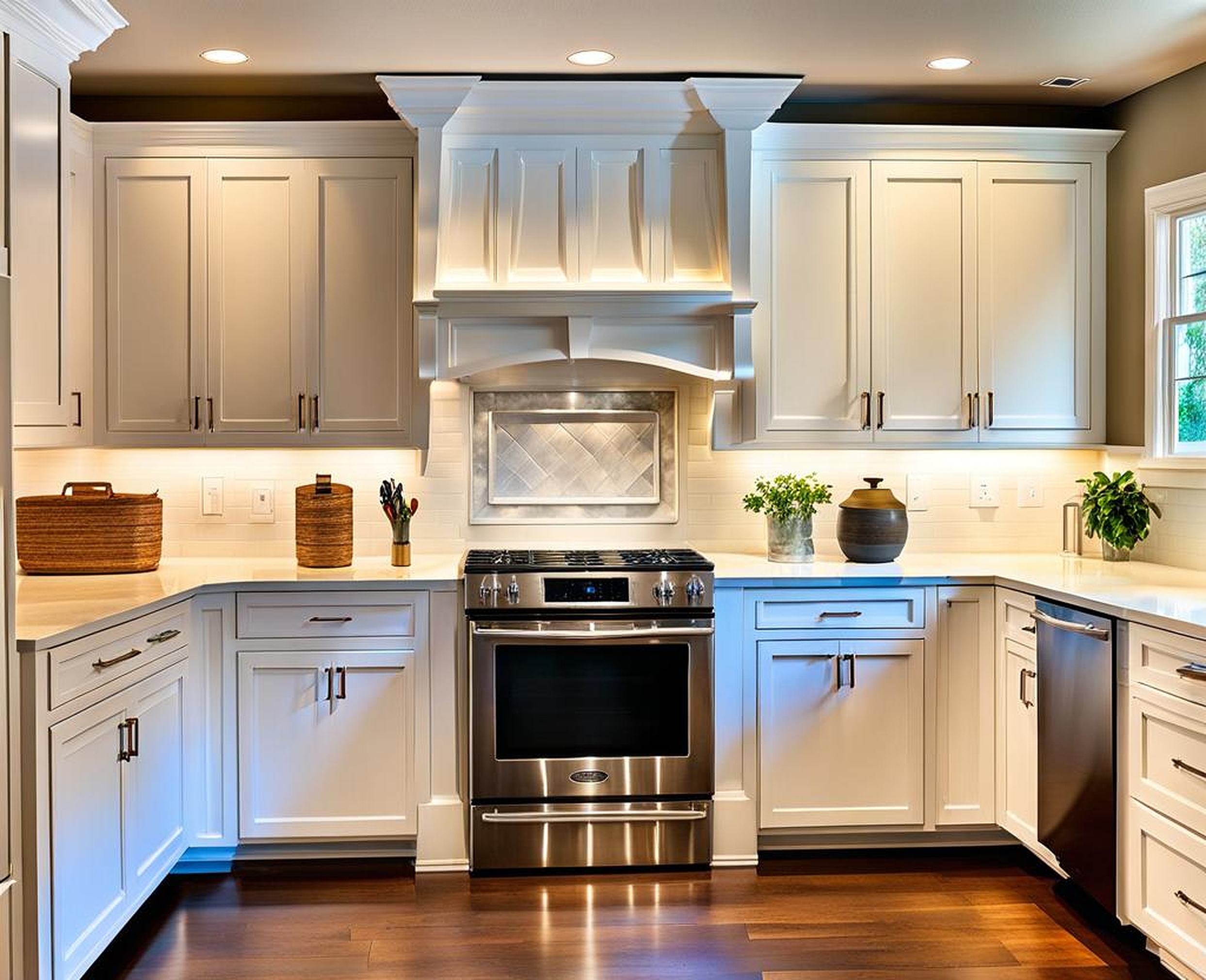 Before and After Kitchen Cabinets Painted White with Modern Results