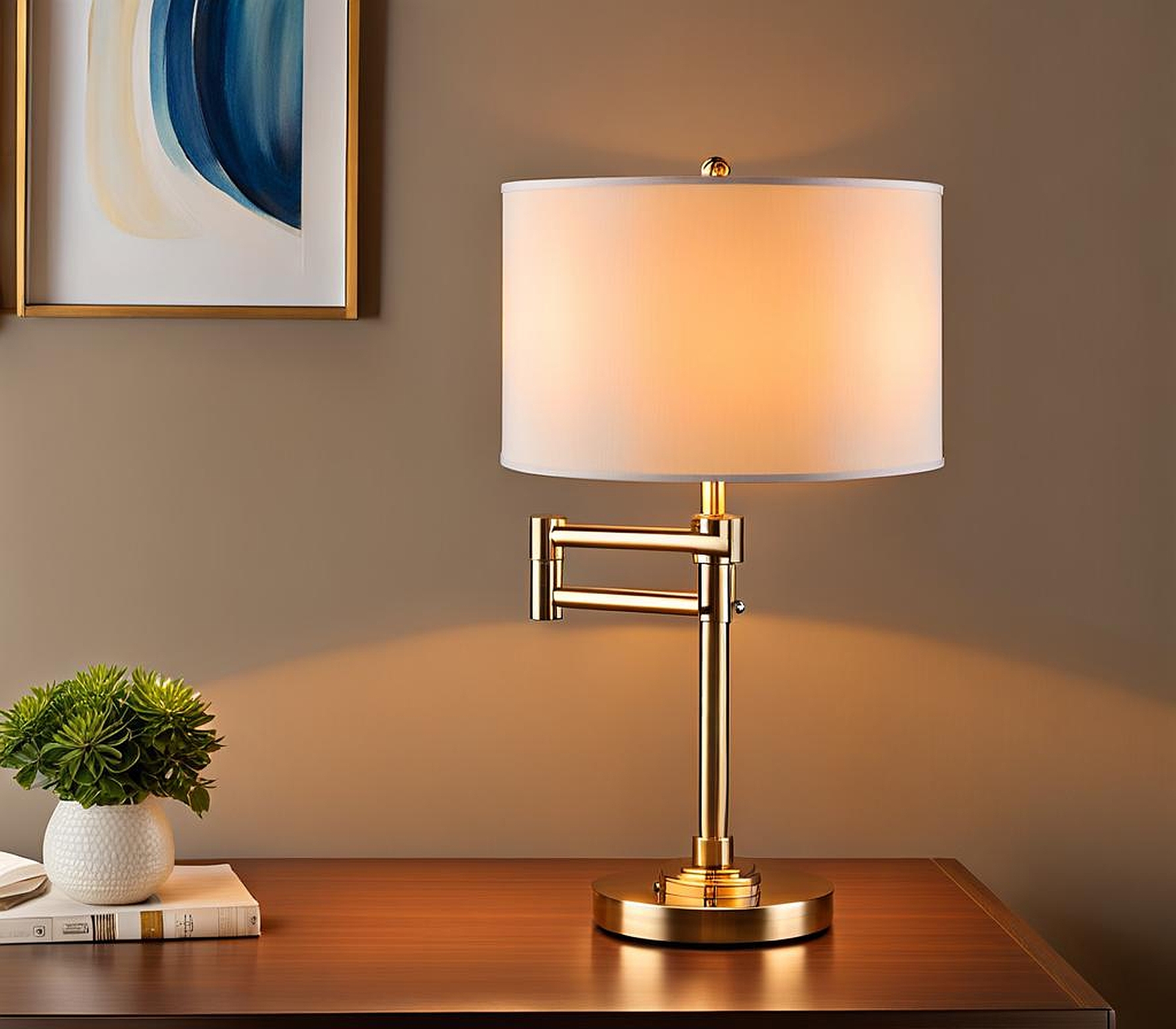 swing arm table lamps for bedroom