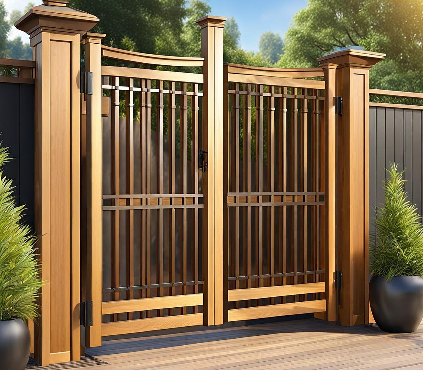 gates for outdoor decks