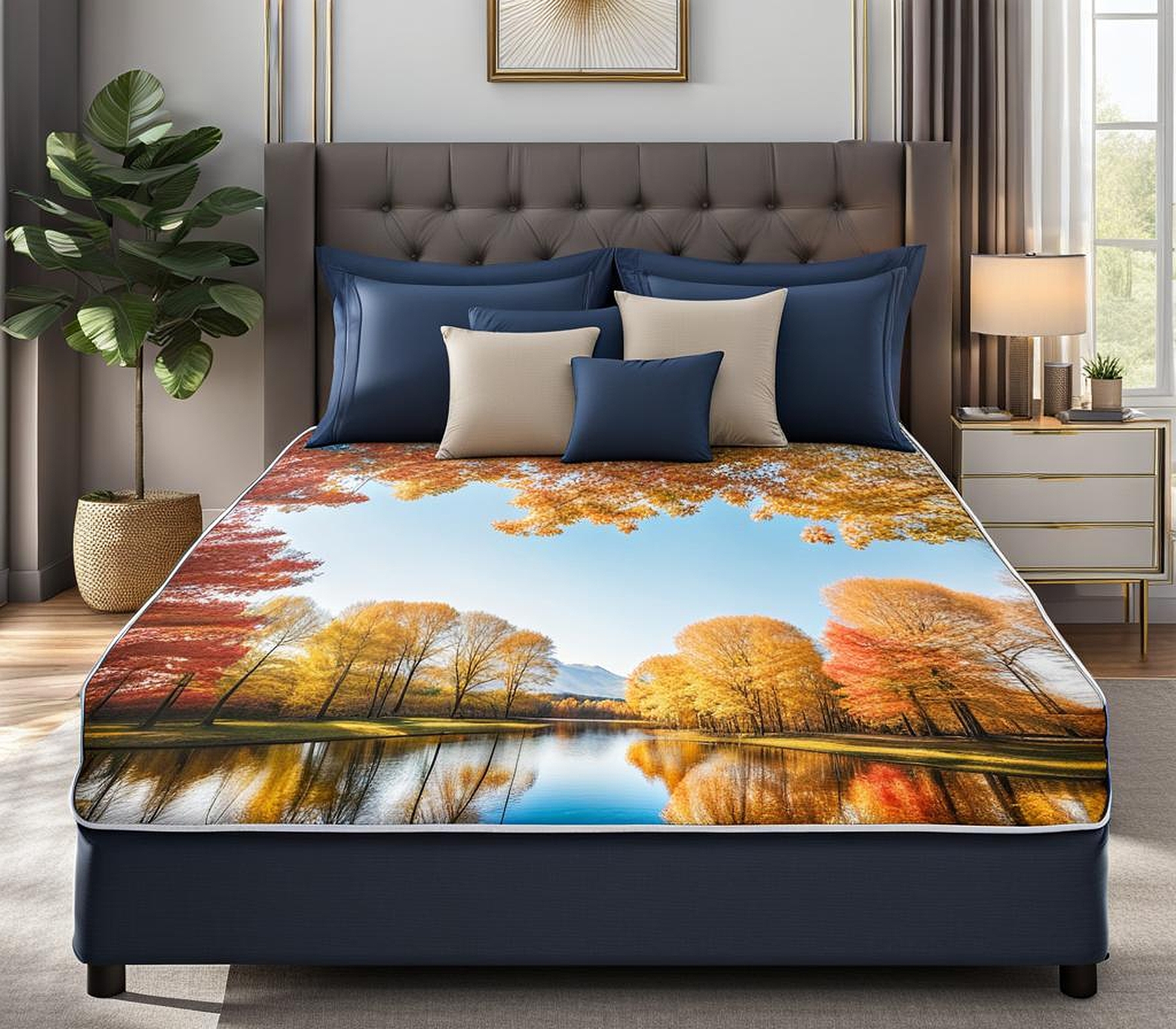 decorative twin mattress cover