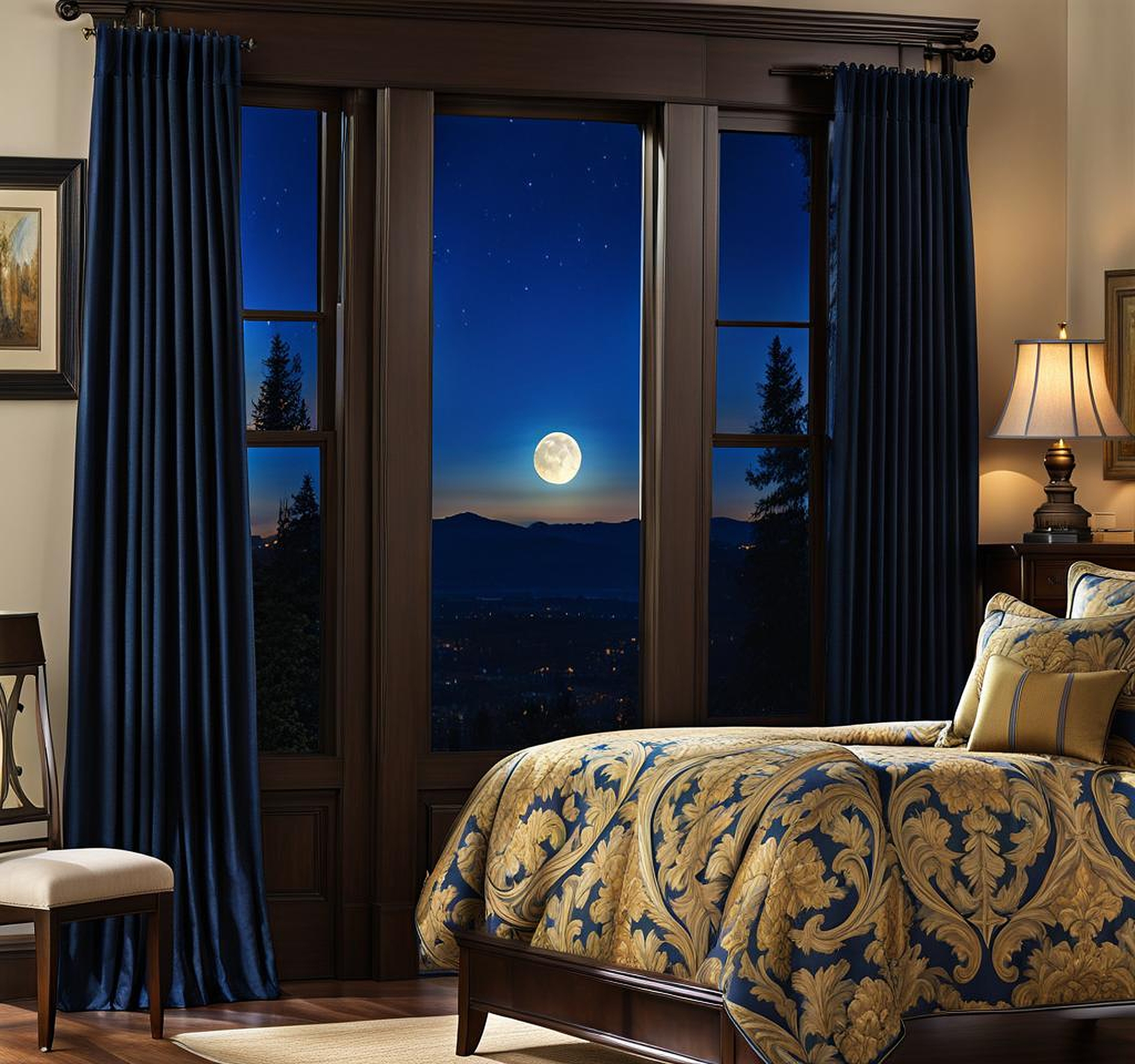 Waverly Moonlit Shadows Curtains for a Dramatic Window Treatment