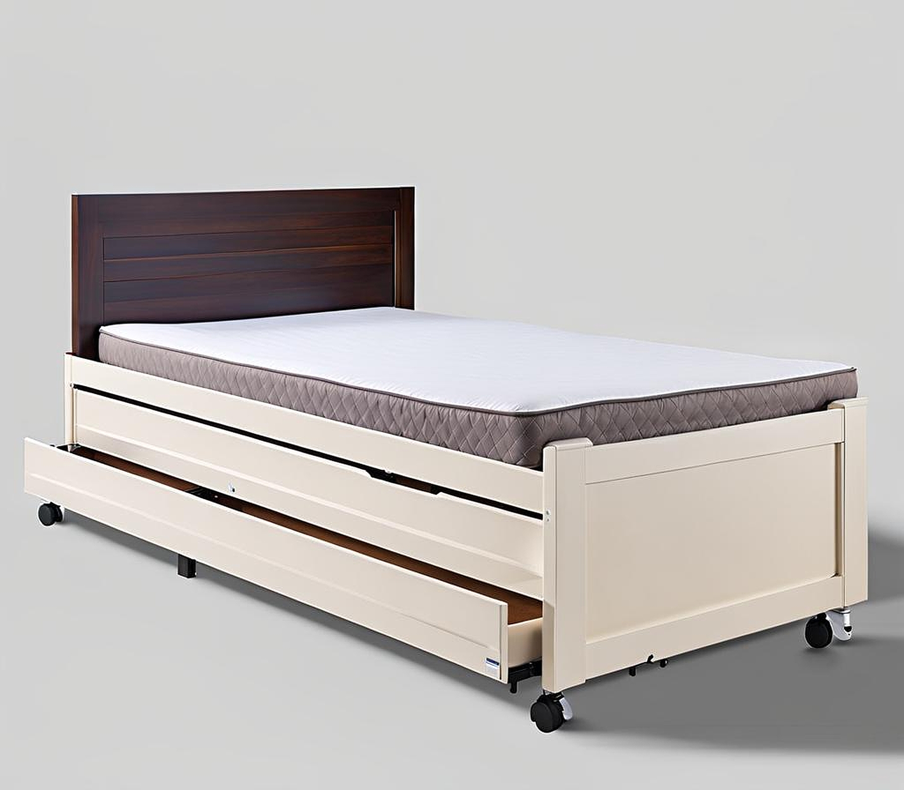 Heavy Duty Pop Up Trundle Bed with Storage for Bedroom Organization