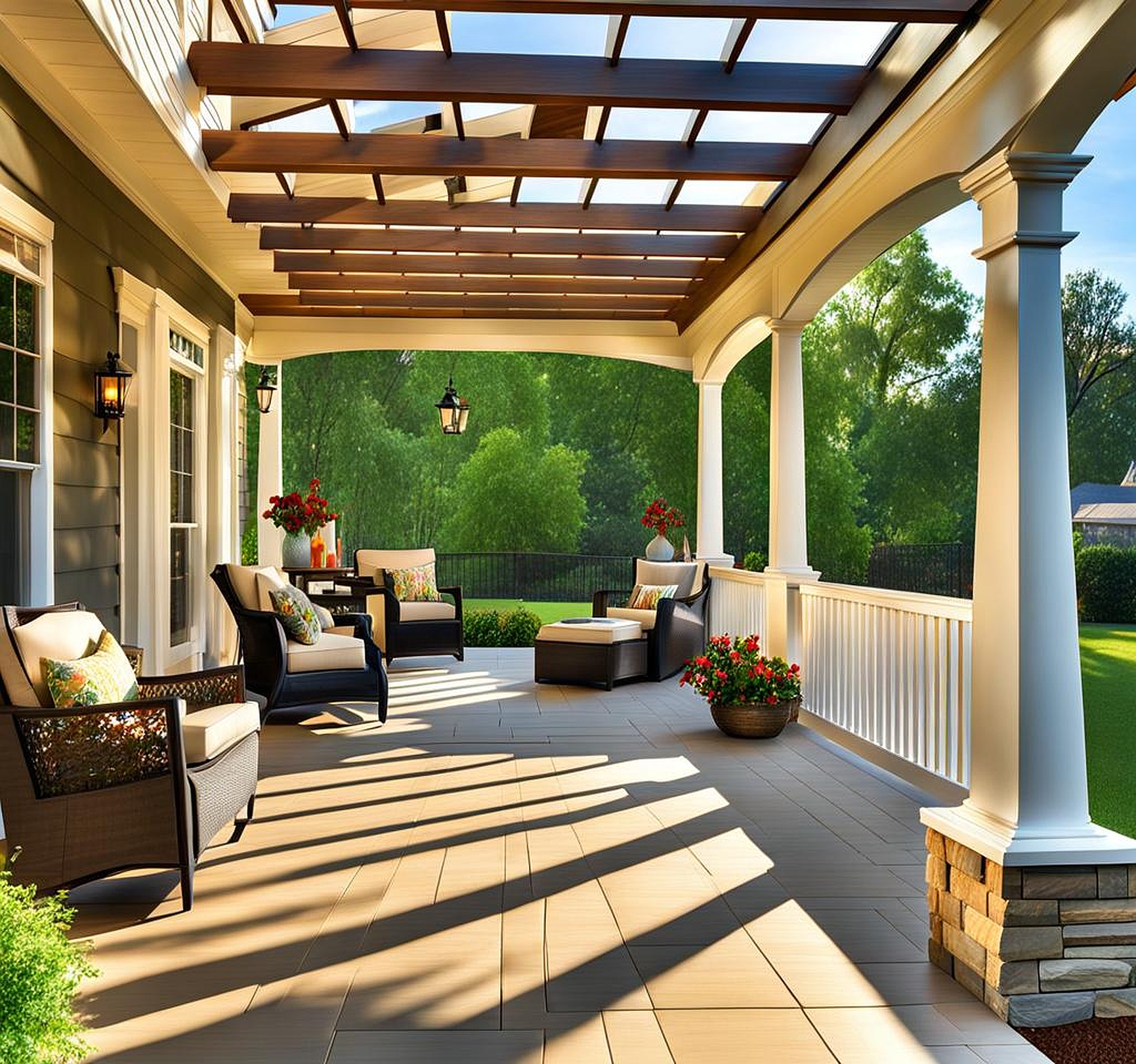 Impact of Front Porch Pergolas on Curb Appeal and Property Value