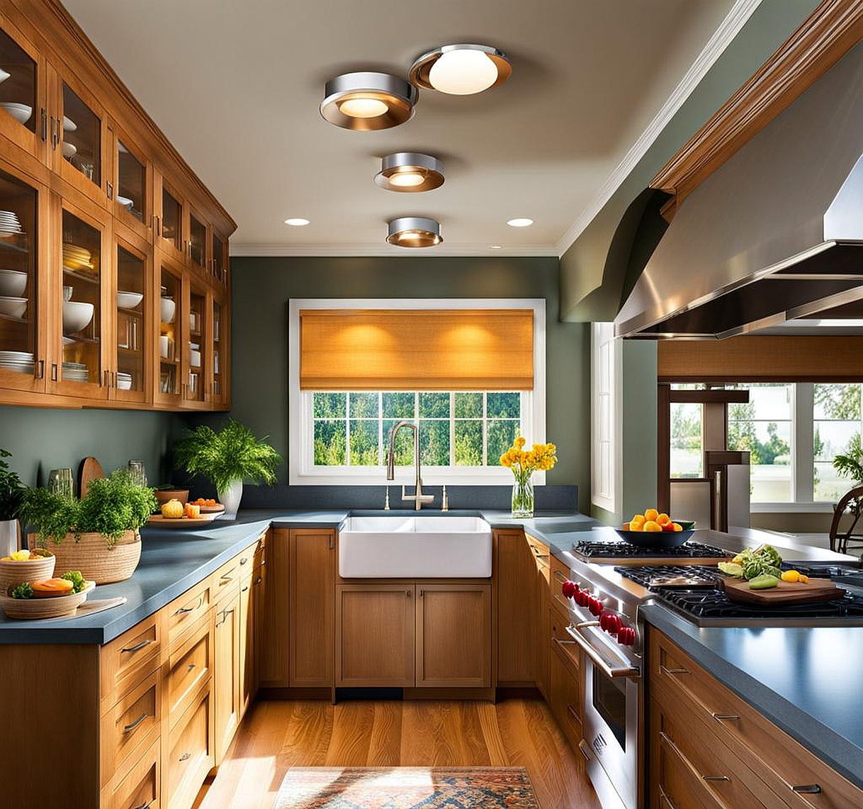 galley kitchen light fixtures