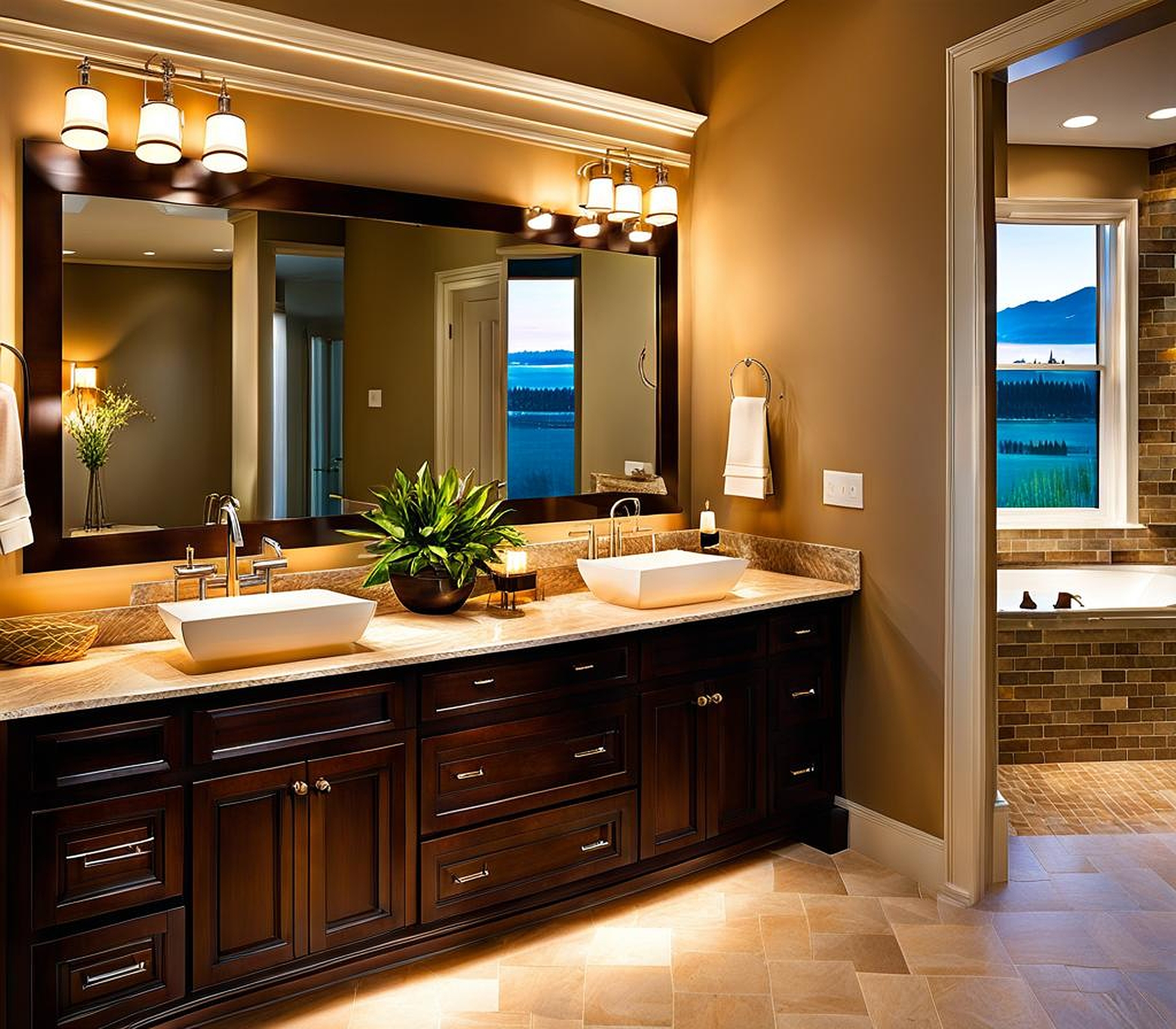 Off Center Vanity Light Ideas for Sinks and Better Bathroom Space