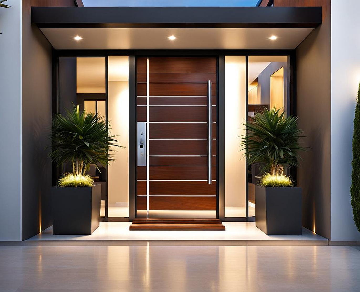 Beautiful Modern Exterior Entryway Design Inspirations and Ideas