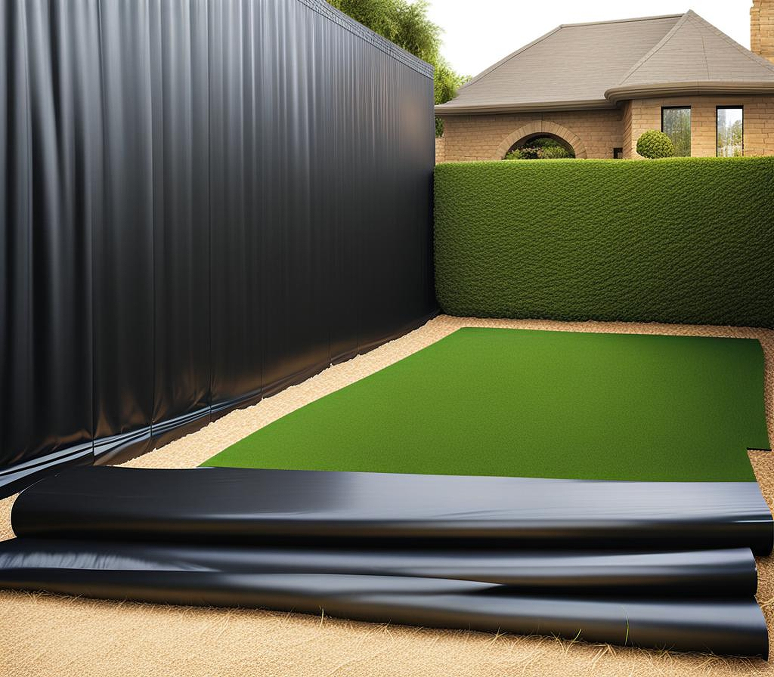 black plastic sheeting for gardens